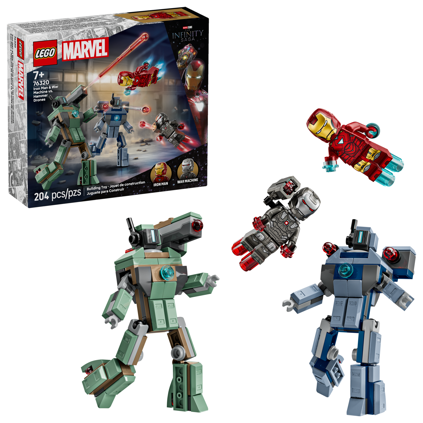 LEGO® Marvel 76320 - Iron Man & War Machine vs. Hammer Drones