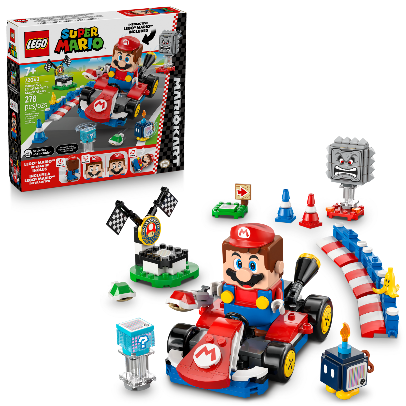 LEGO® Super Mario™ 72043 - Mario Kart™ – Interactive LEGO® Mario™ & Standard Kart