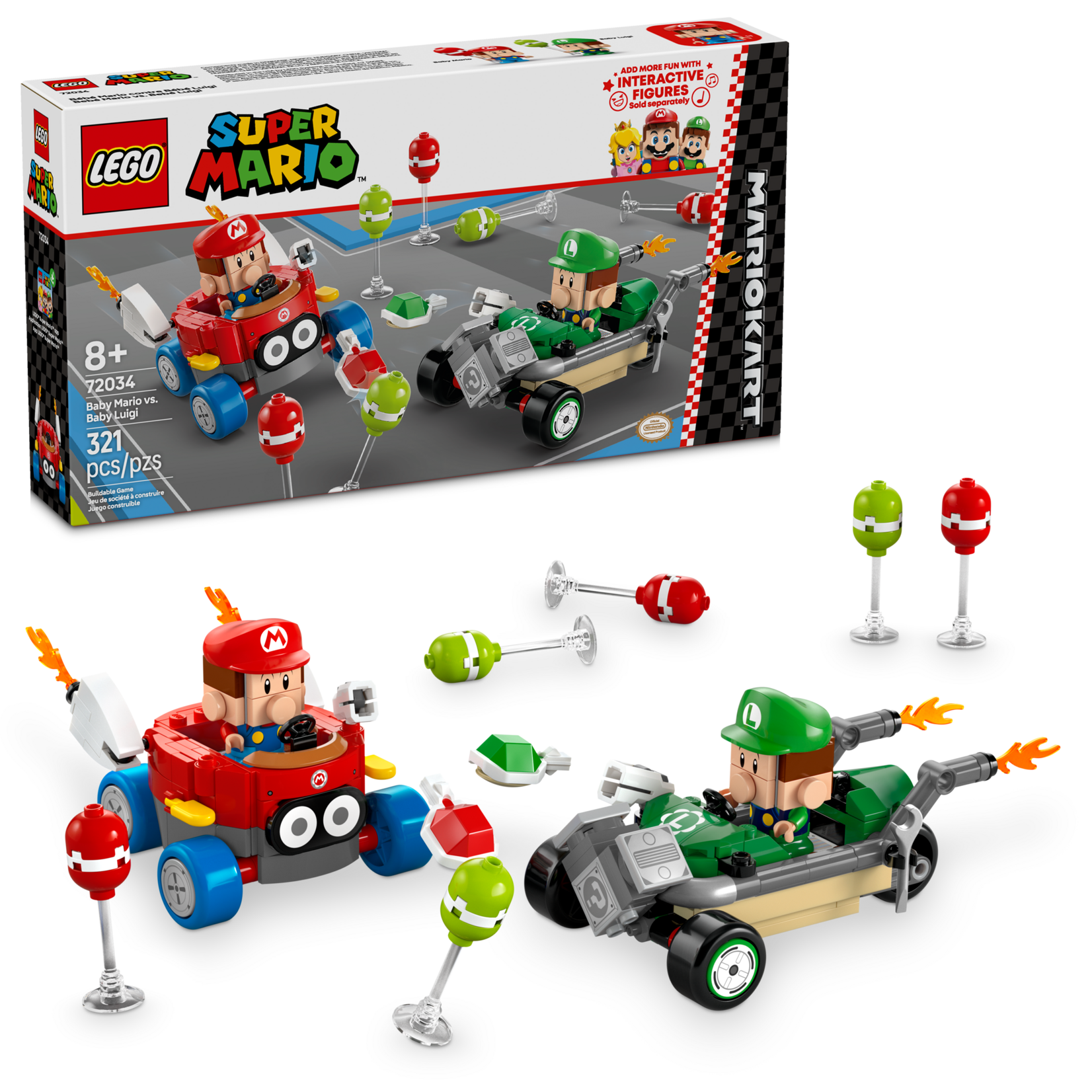 LEGO® Super Mario™ 72034 - Mario Kart – Baby Mario vs. Baby Luigi