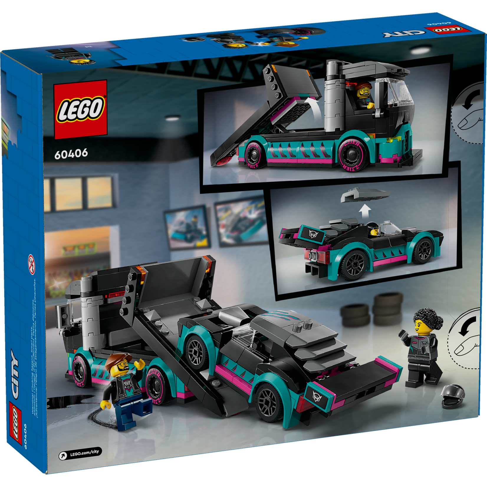 LEGO® City 60406 - Race Car and Car Carrier