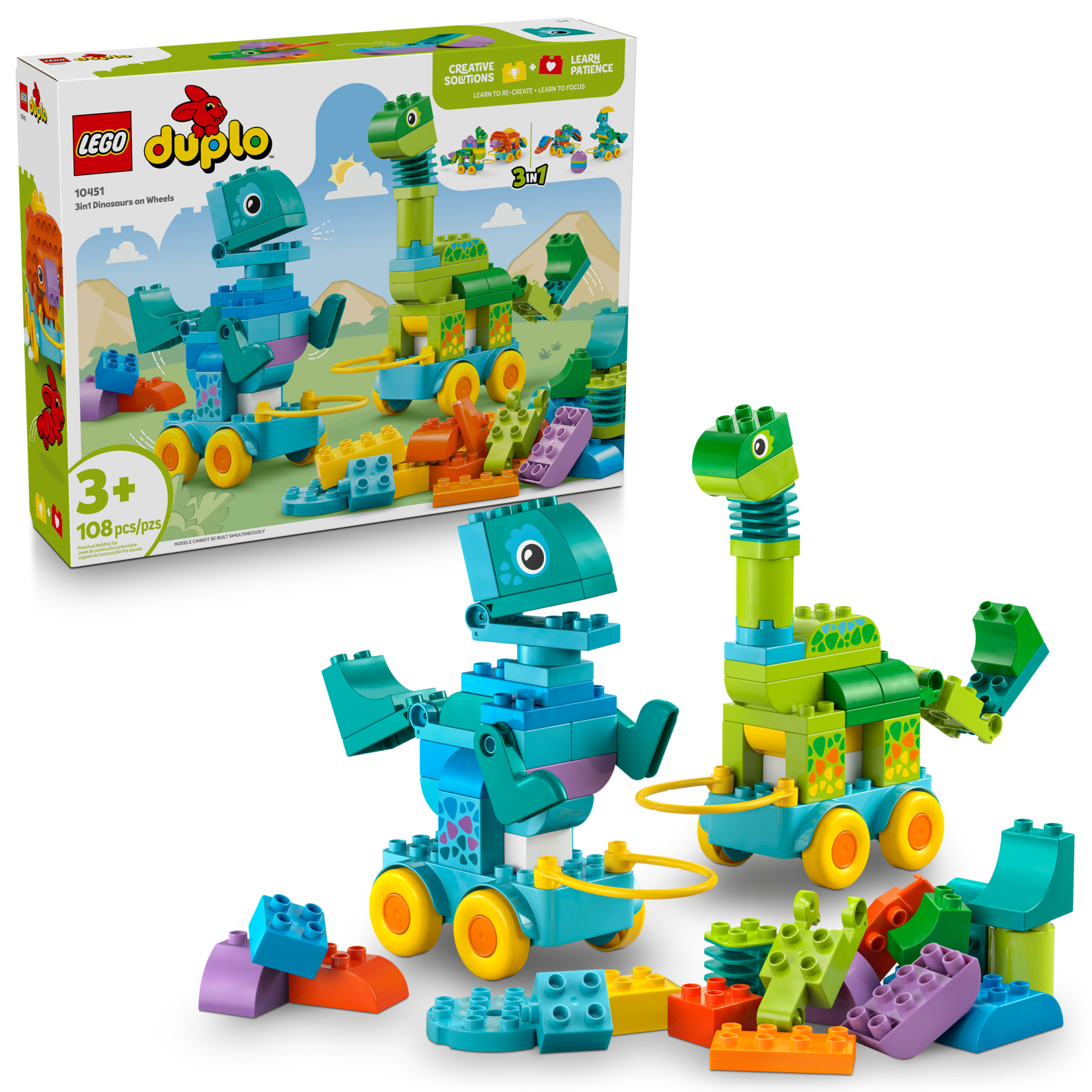 DUPLO® 10451 - 3in1 Dinosaurs on Wheels