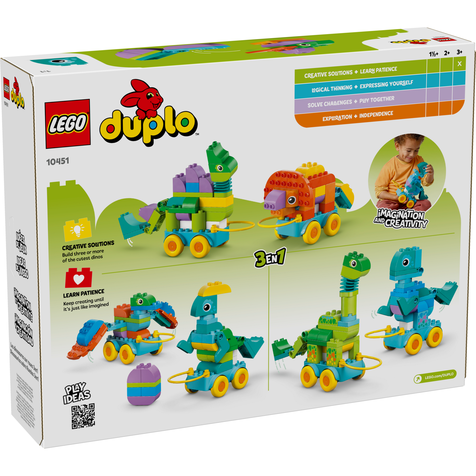 DUPLO® 10451 - 3in1 Dinosaurs on Wheels