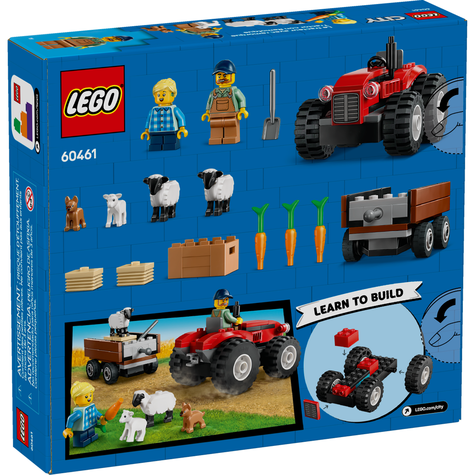LEGO® City 60461 - Red Farm Tractor with Trailer & Sheep