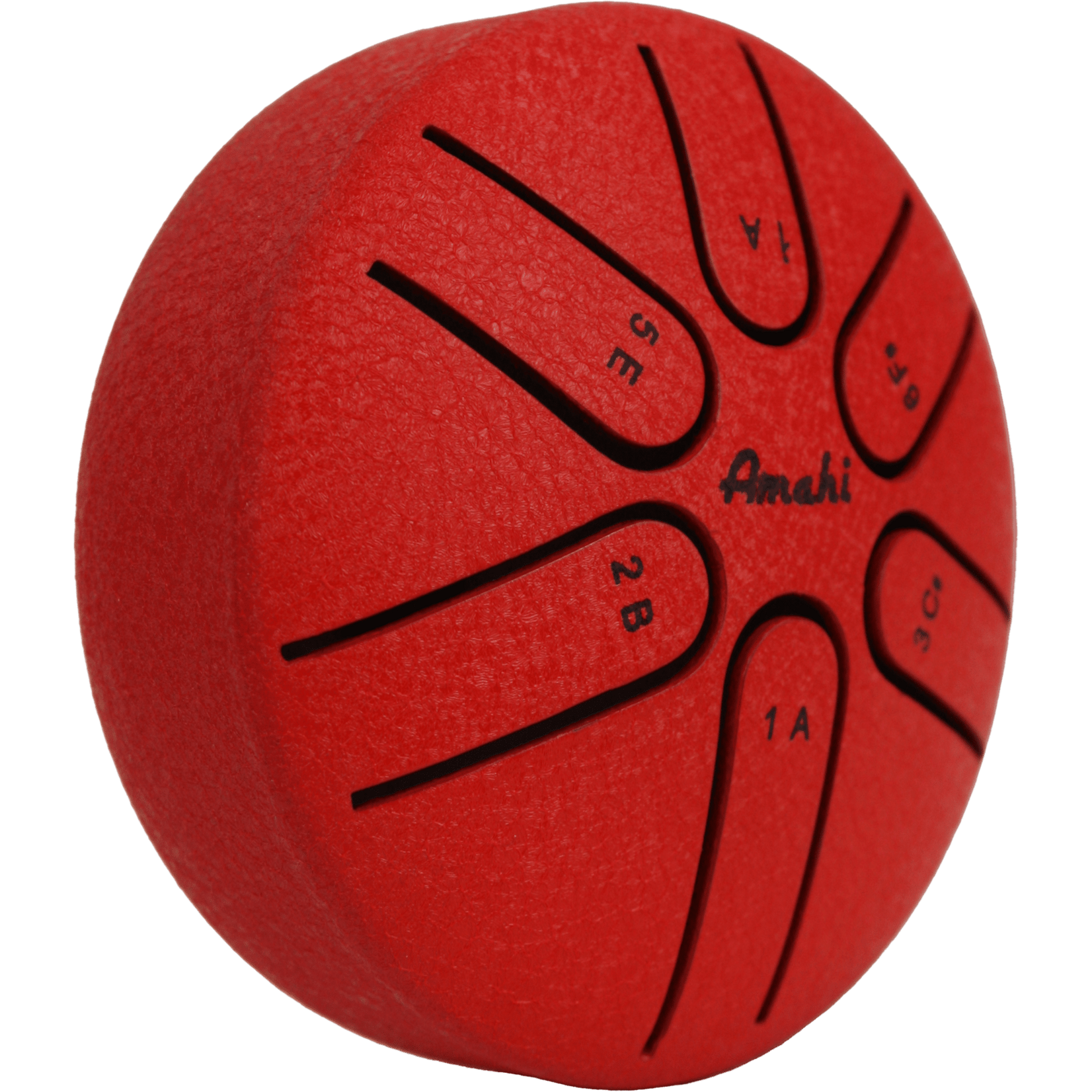 Amahi Steel Tongue Drum 3" - Red