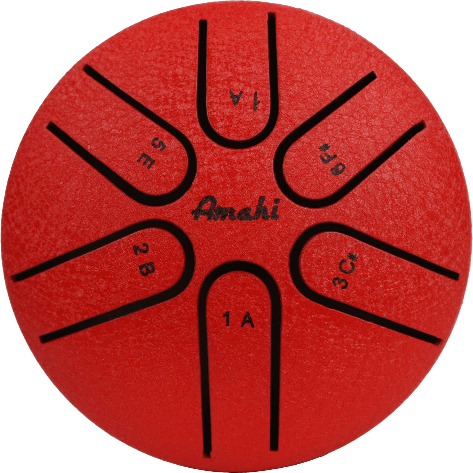 Amahi Steel Tongue Drum 3" - Red