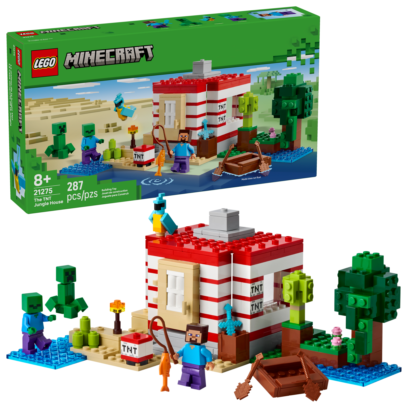LEGO® Minecraft 21275 - The TNT Jungle House