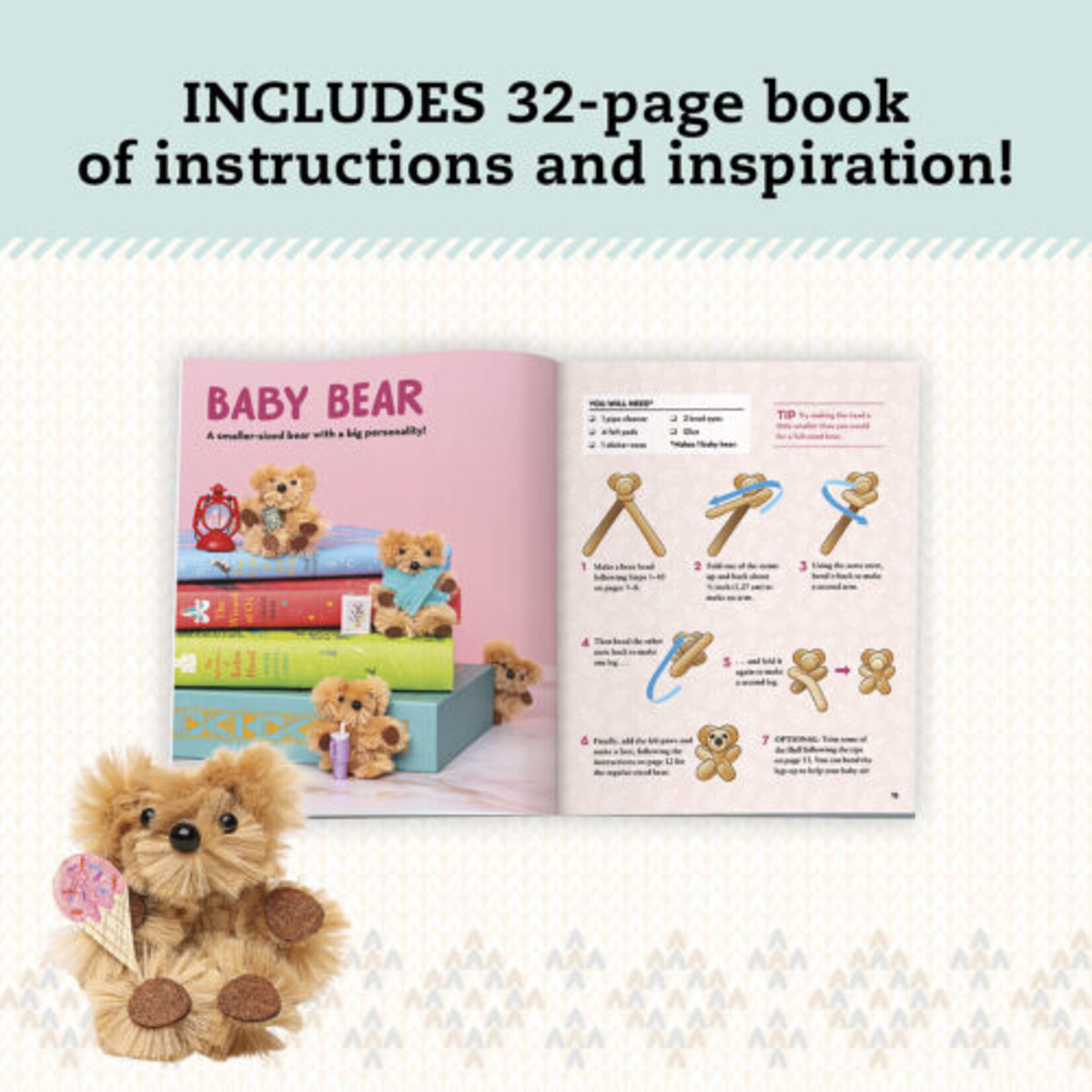 Klutz DIY Miniature Cozy Bear Cabin