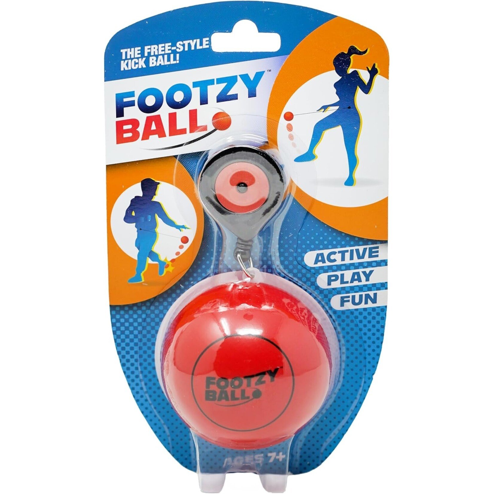 Blue Orange Footzy Ball