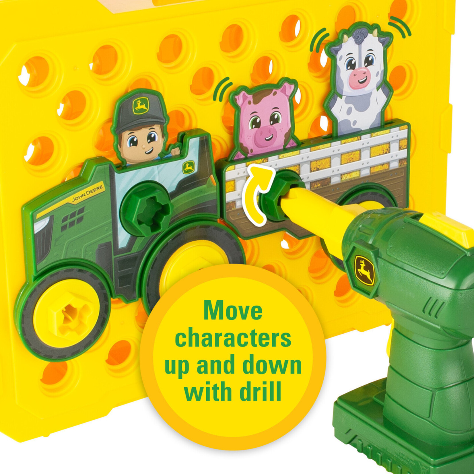 TOMY John Deere Build A Buddy Activity Board & Drill