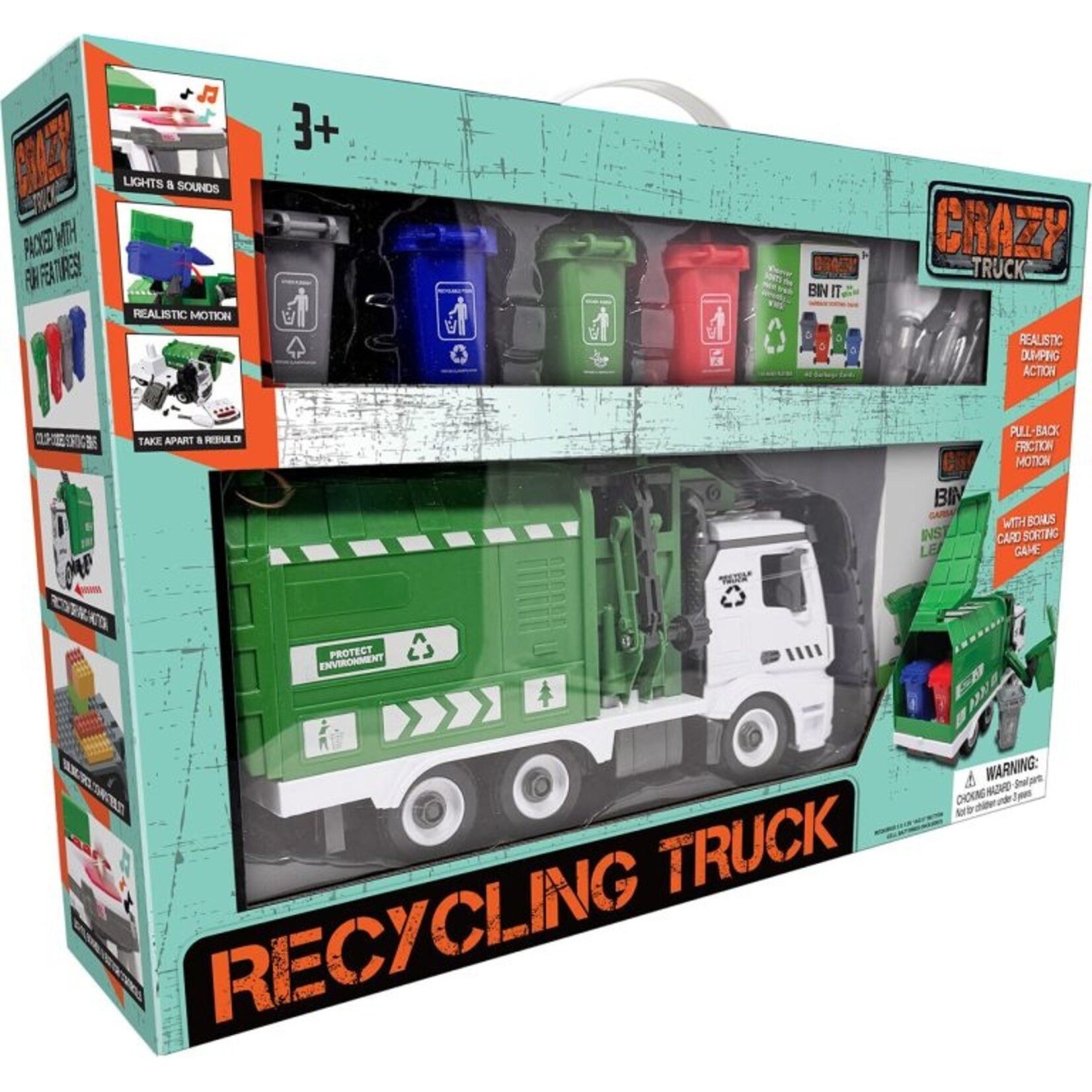 Thin Air Lights & Sound Recycling Garbage Truck