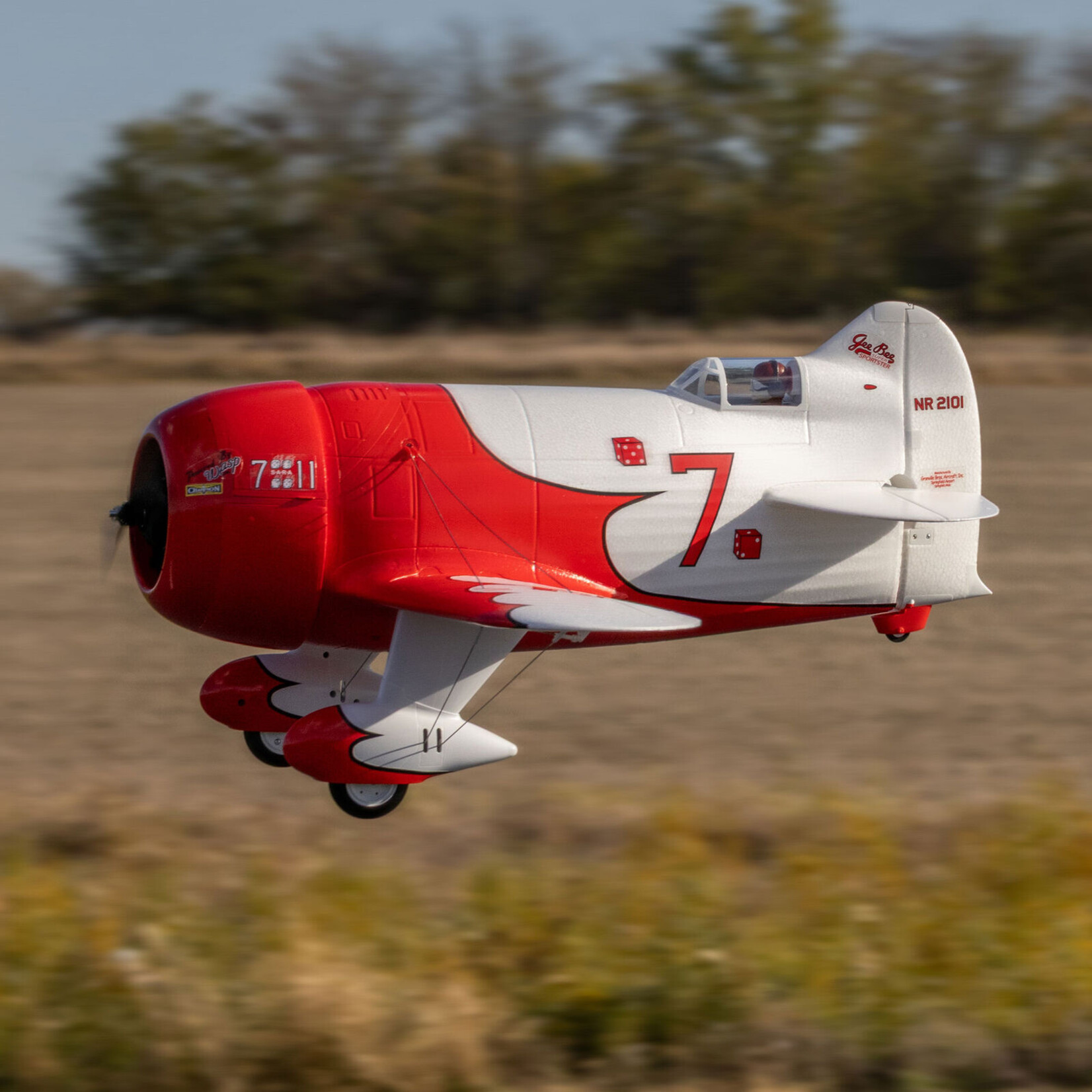 E-flite EFL020550 - Gee Bee R-2 1.0m BNF Basic With AS3X+ & SAFE