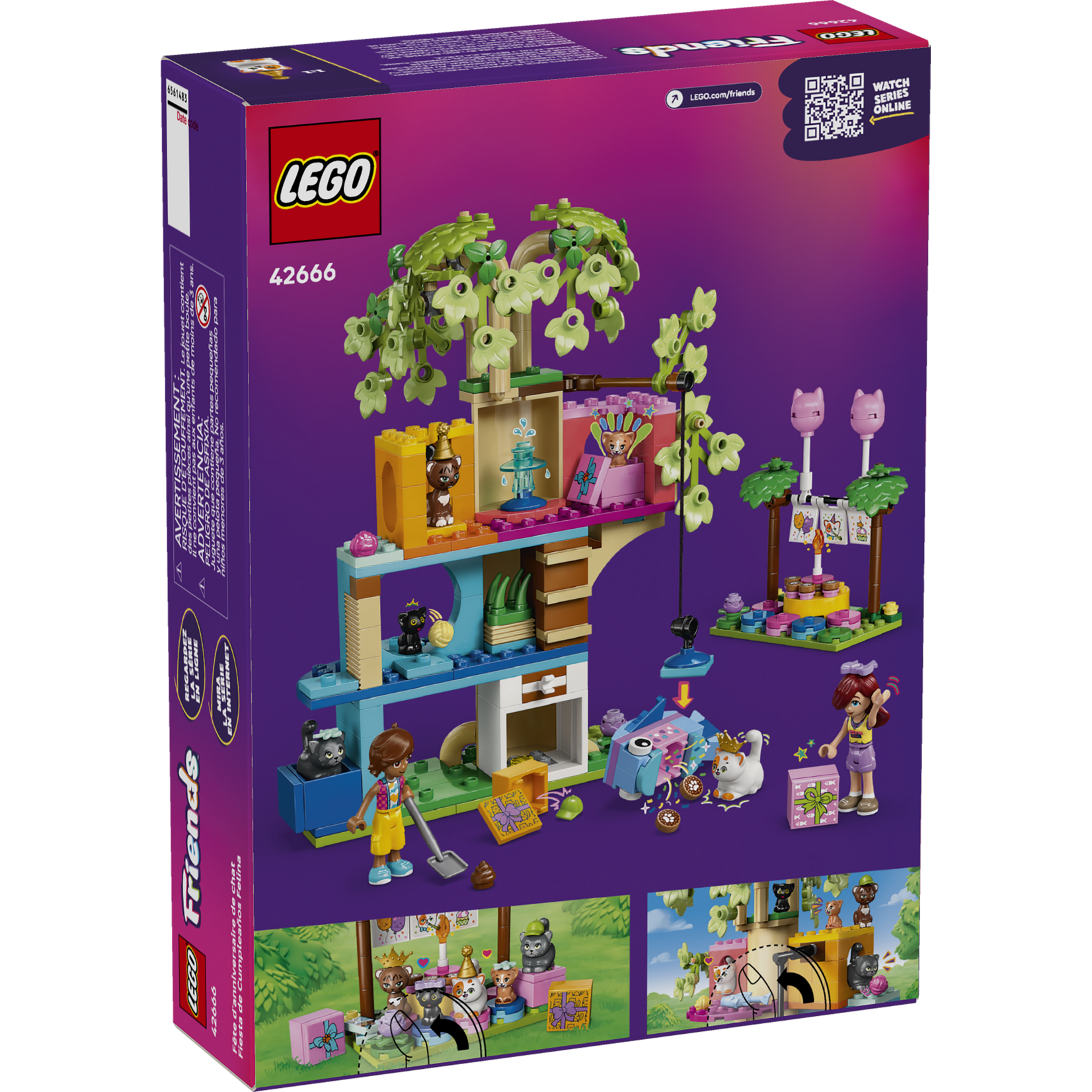 LEGO® Friends 42666 - Cat Birthday Party & Tree House