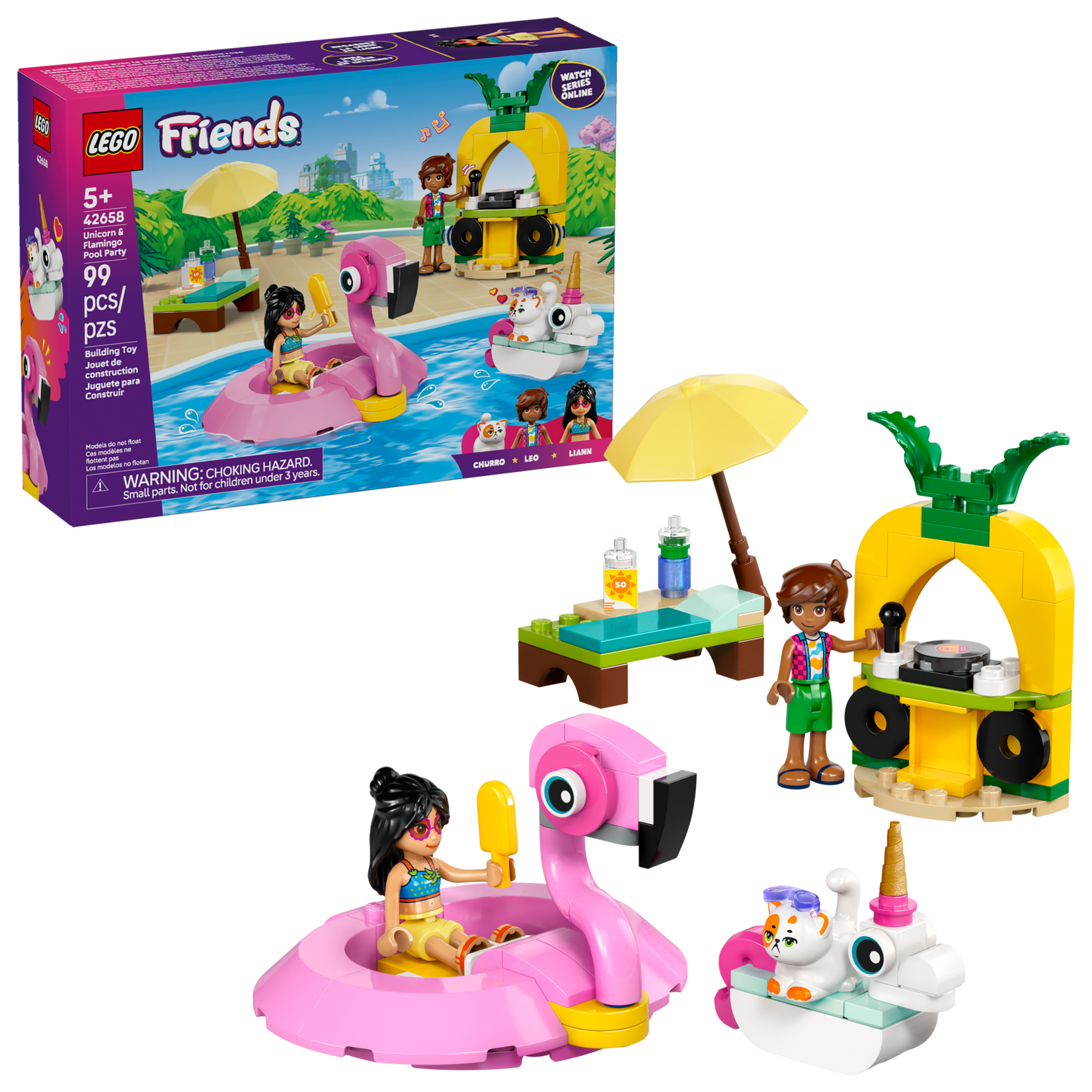 LEGO® Friends 42658 - Unicorn & Flamingo Pool Party