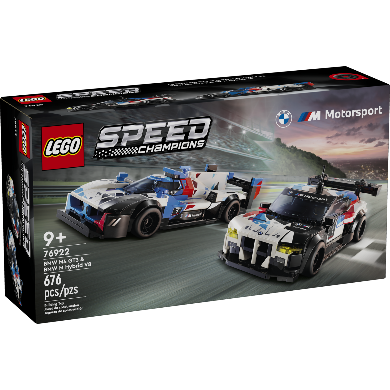 LEGO® Speed Champions 76922 - BMW M4 GT3 & BMW M Hybrid V8 Race Cars