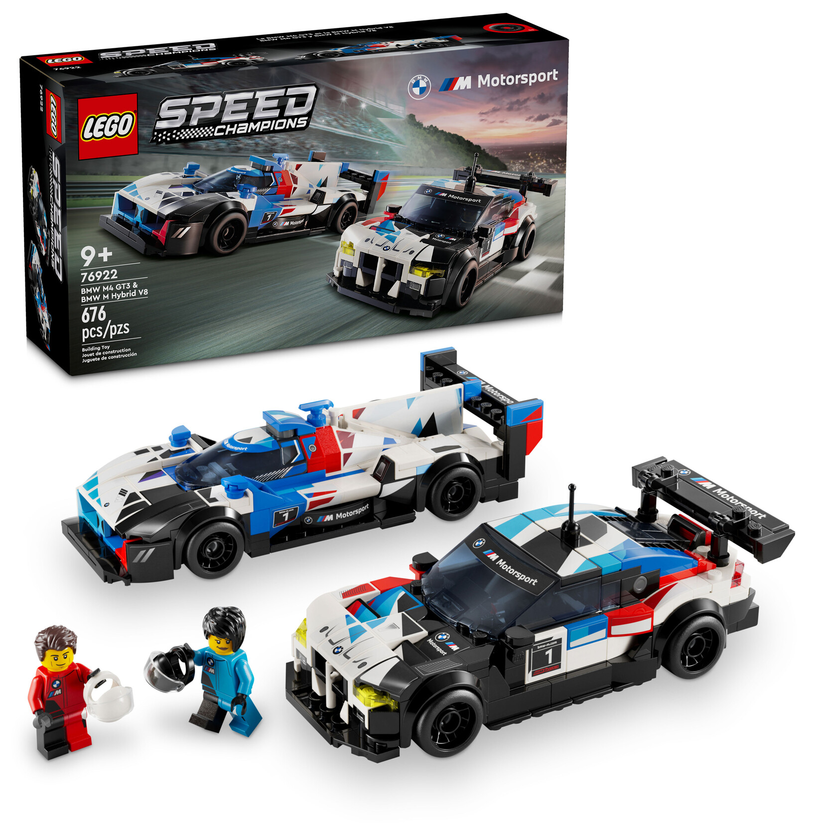 LEGO® Speed Champions 76922 - BMW M4 GT3 & BMW M Hybrid V8 Race Cars