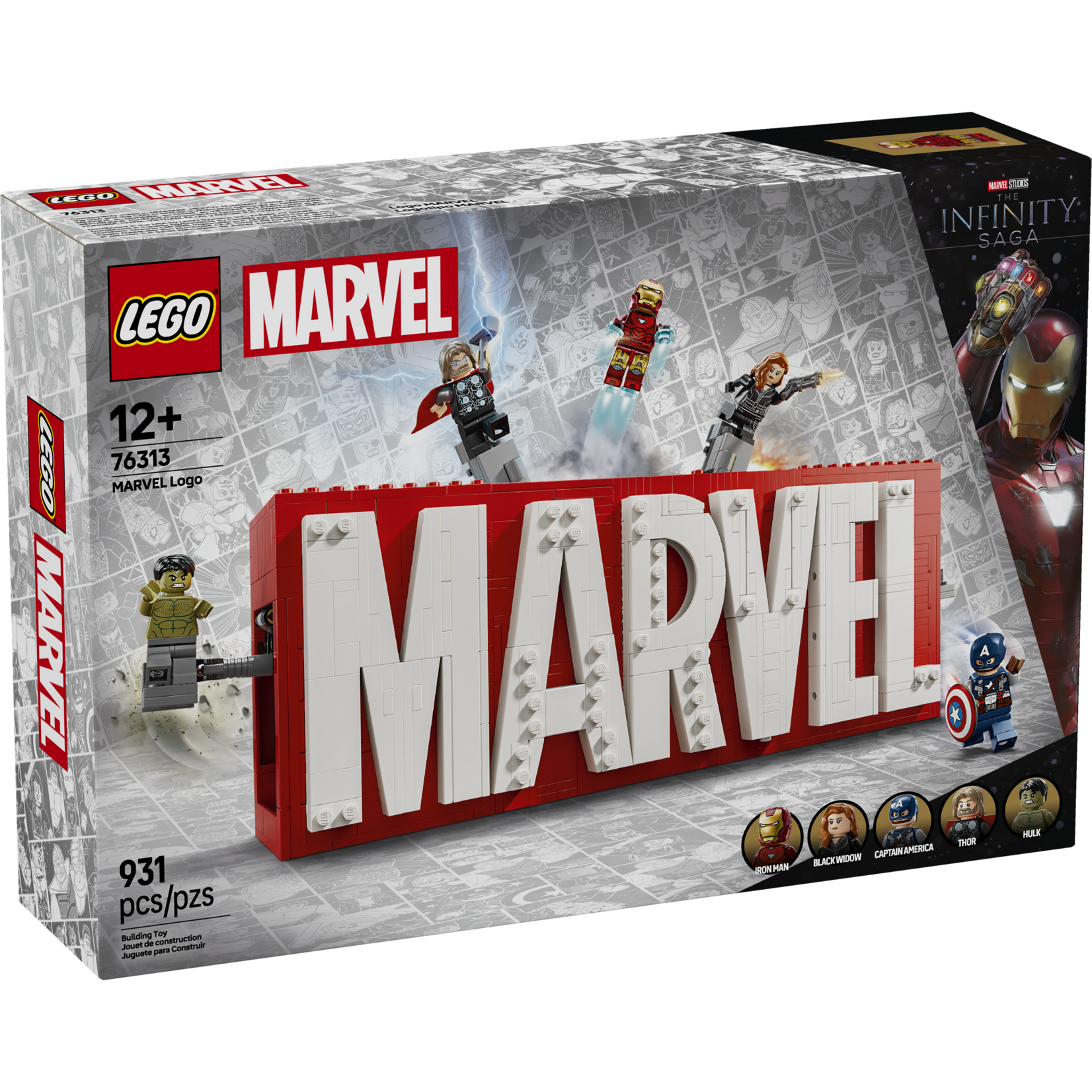 LEGO® Marvel 76313 - Marvel Logo and Minifigures