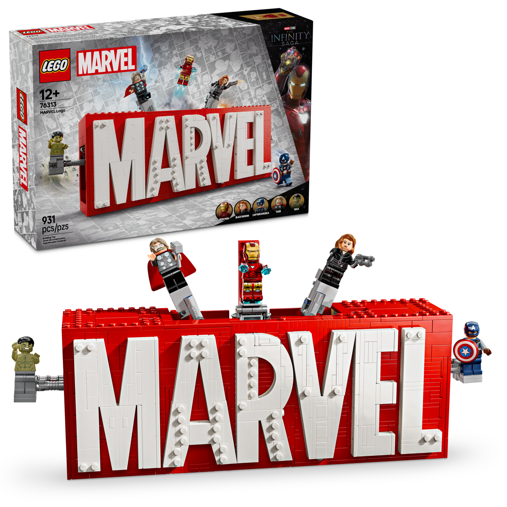 LEGO® Marvel 76313 - Marvel Logo and Minifigures