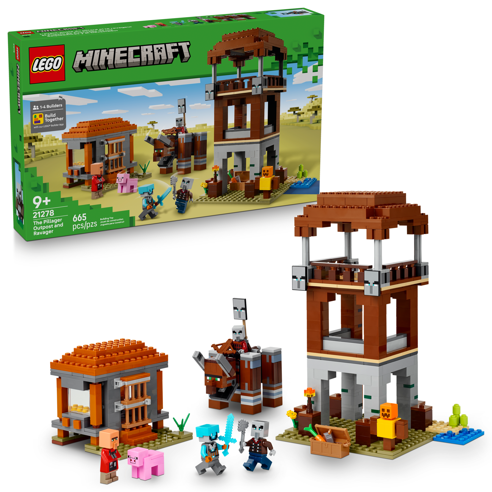 LEGO® Minecraft 21278 - The Pillager Outpost and Ravager