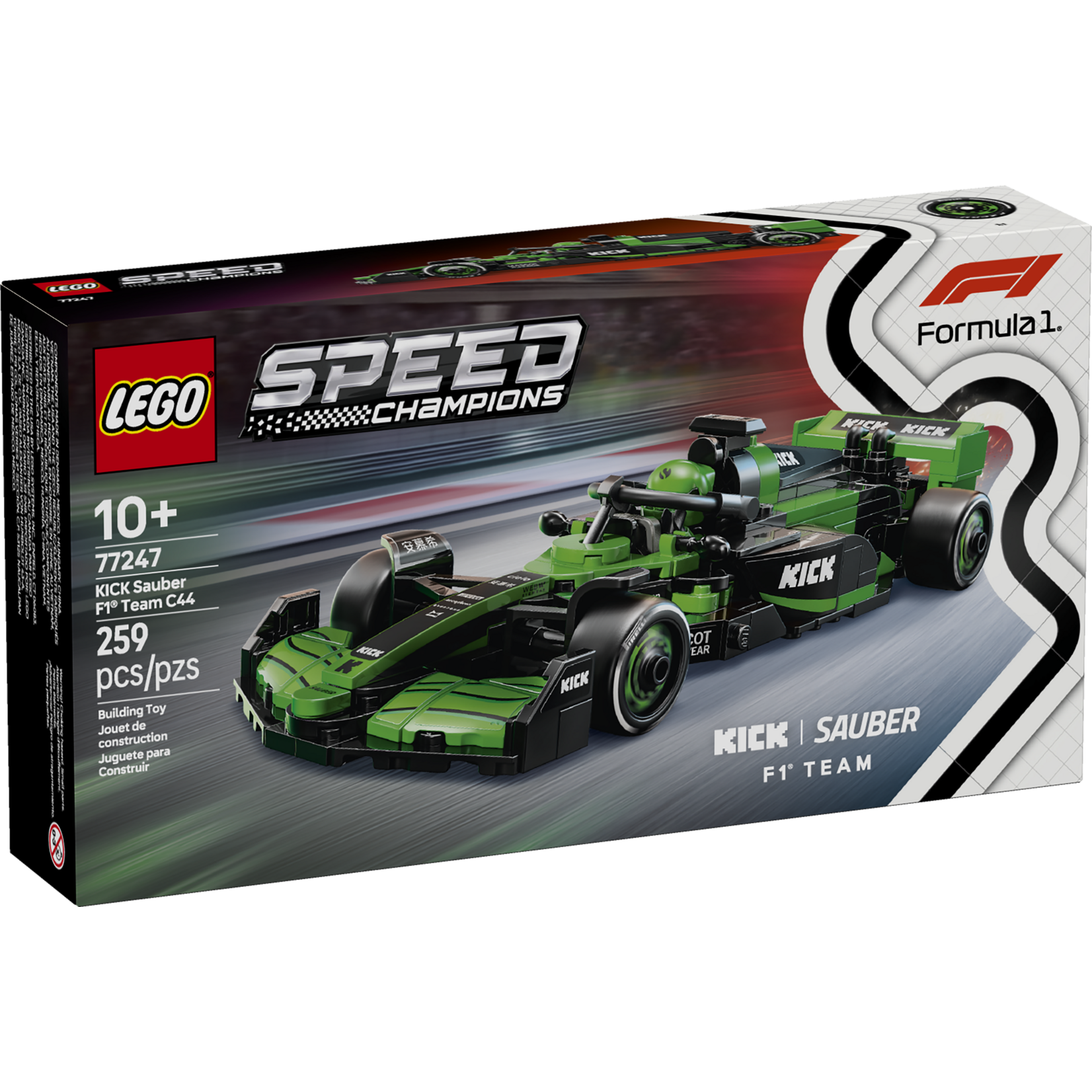 LEGO® Speed Champions 77247 - KICK Sauber F1 Team C44 Race Car
