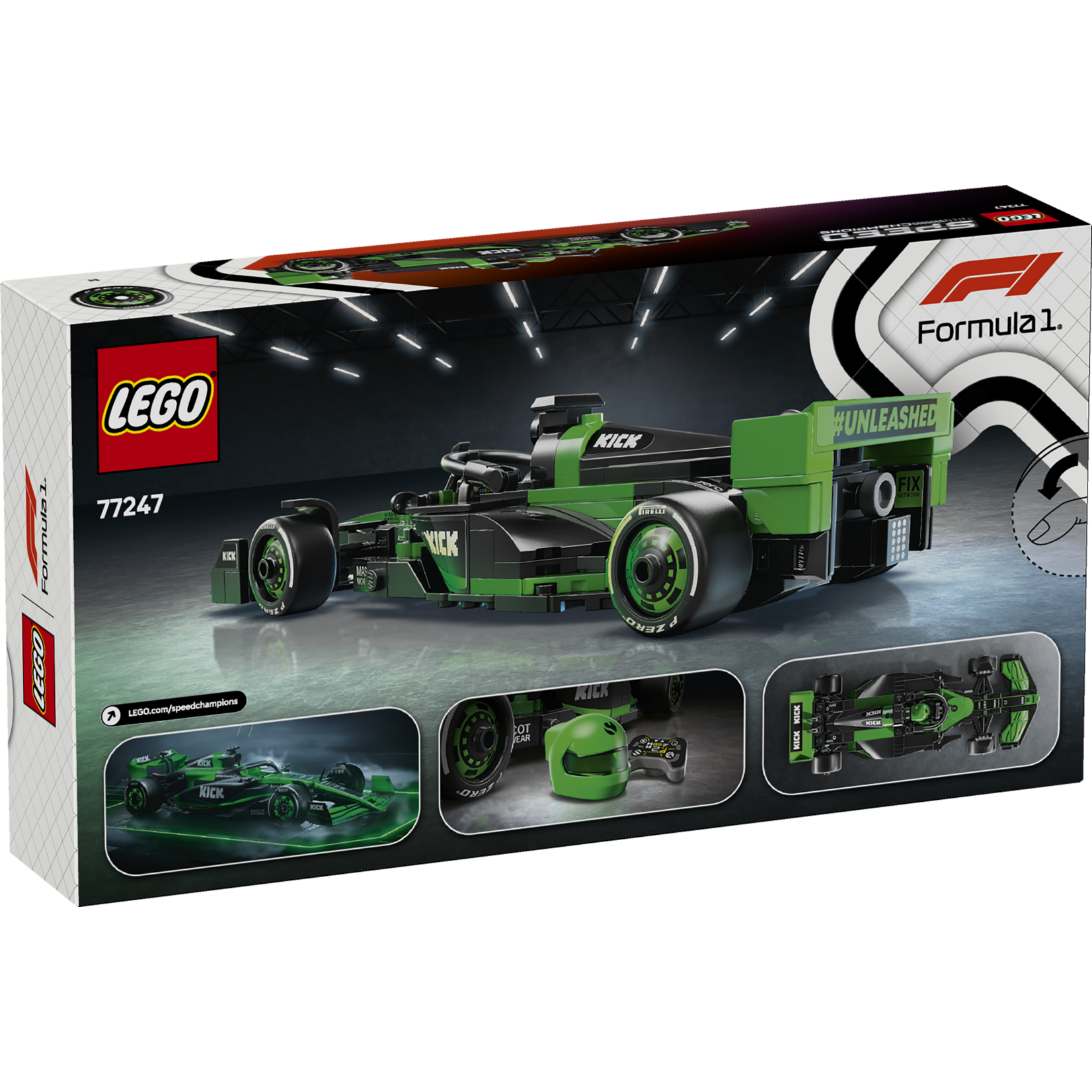 LEGO® Speed Champions 77247 - KICK Sauber F1 Team C44 Race Car