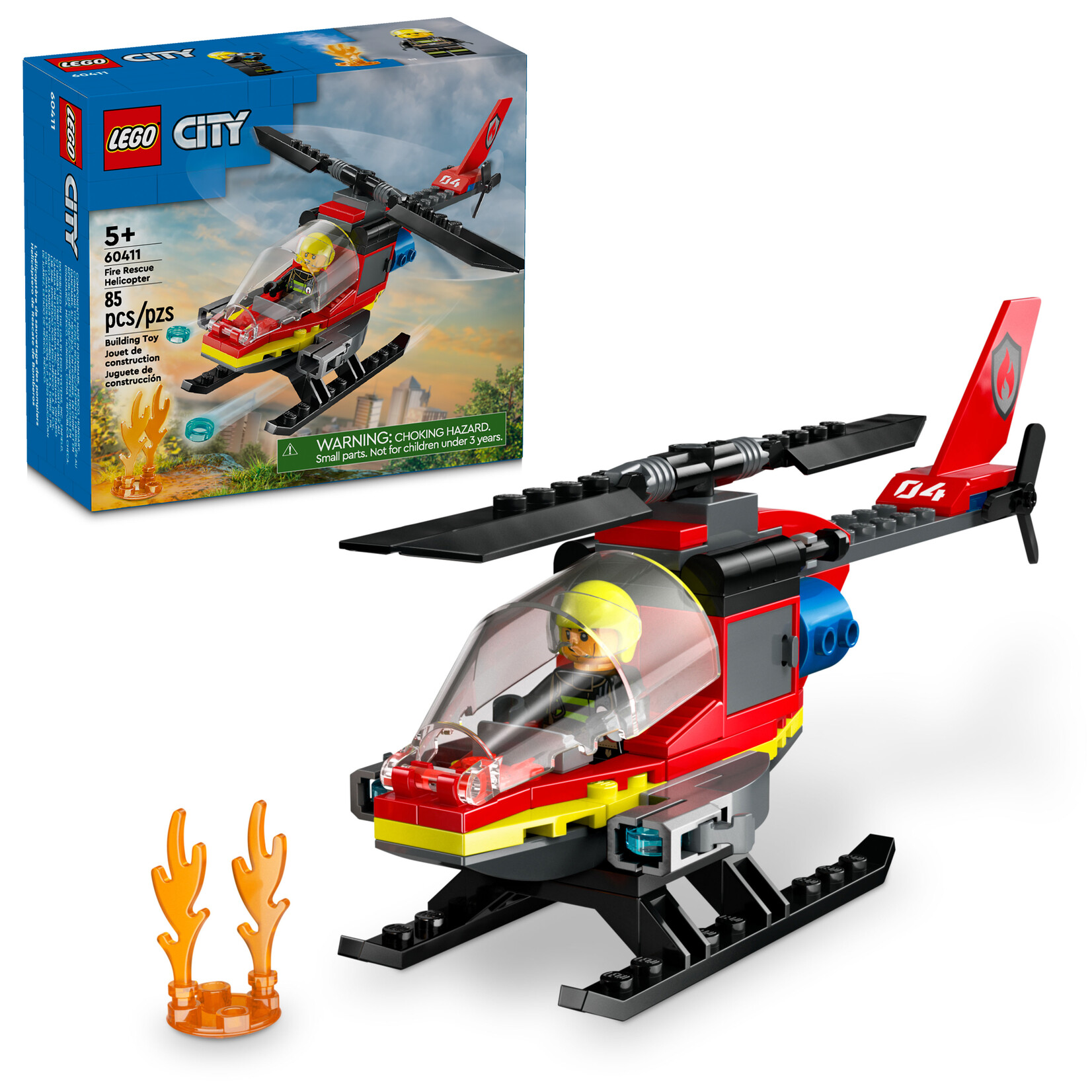 LEGO® City 60411 - Fire Rescue Helicopter