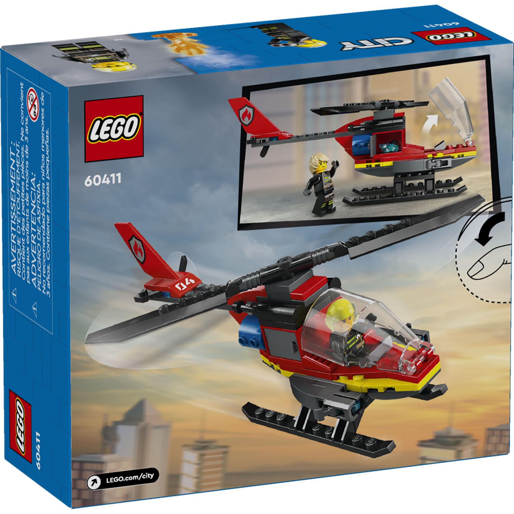 LEGO® City 60411 - Fire Rescue Helicopter