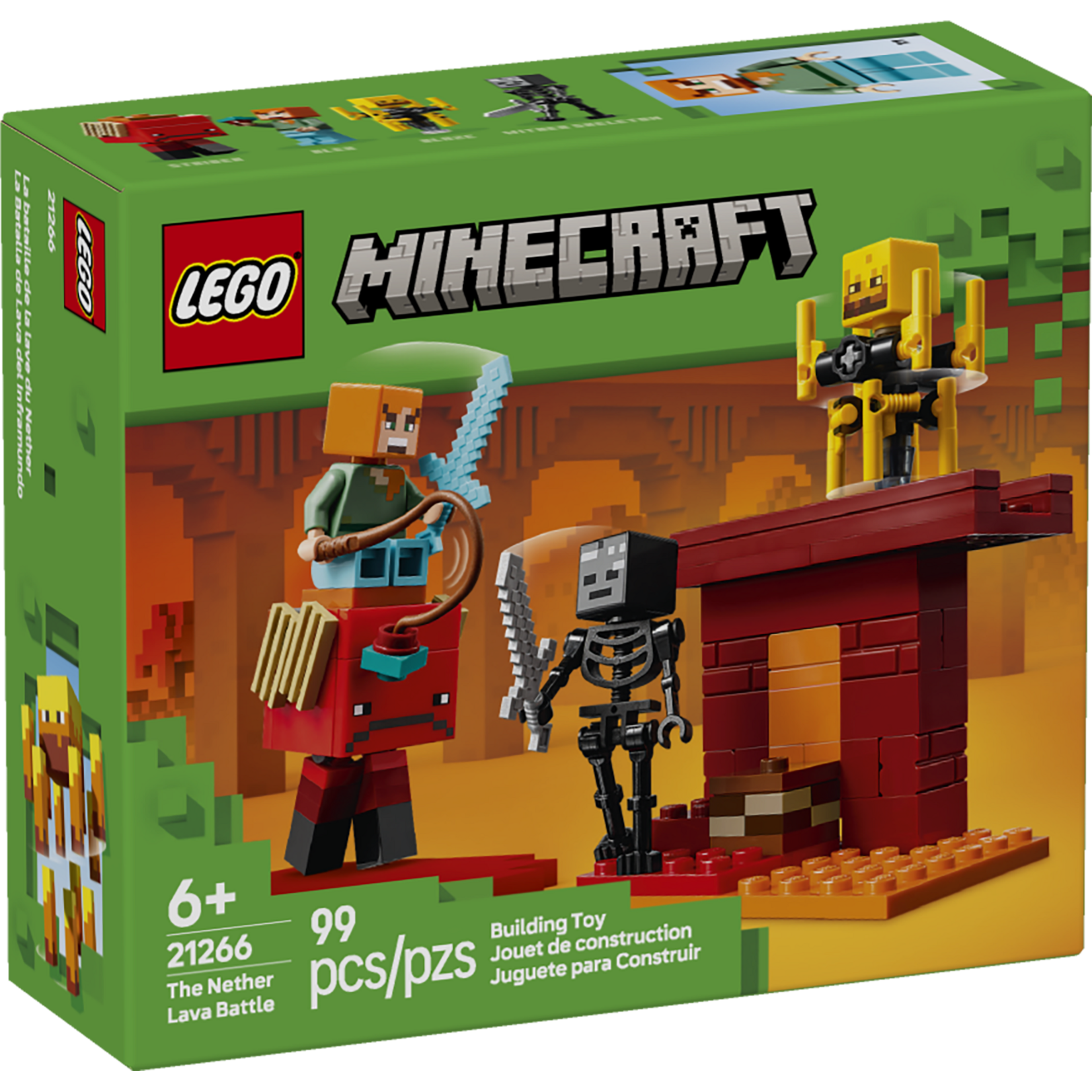 LEGO® Minecraft 21266 - The Nether Lava Battle