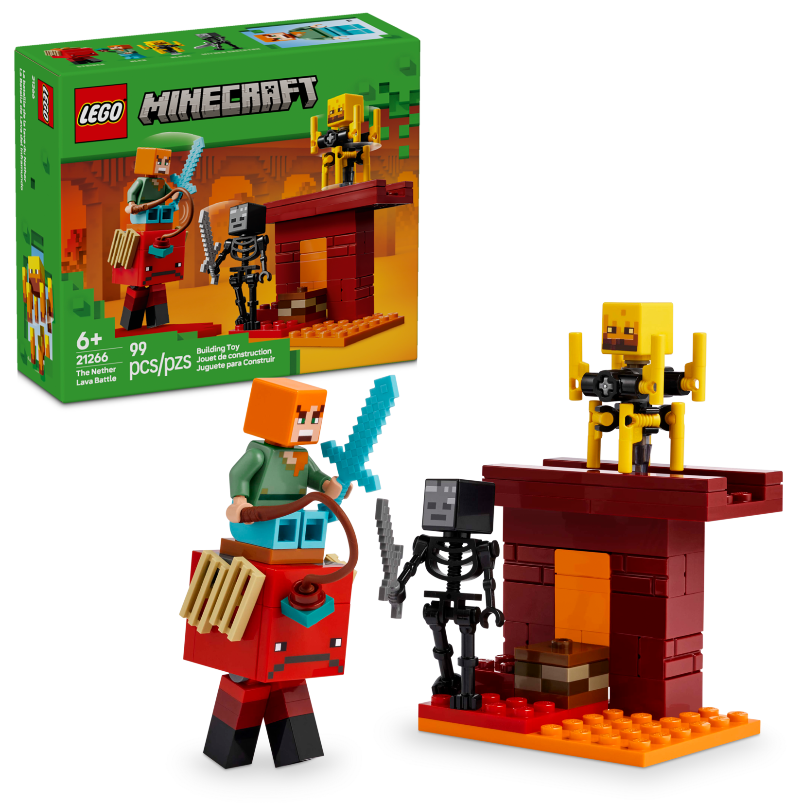 LEGO® Minecraft 21266 - The Nether Lava Battle