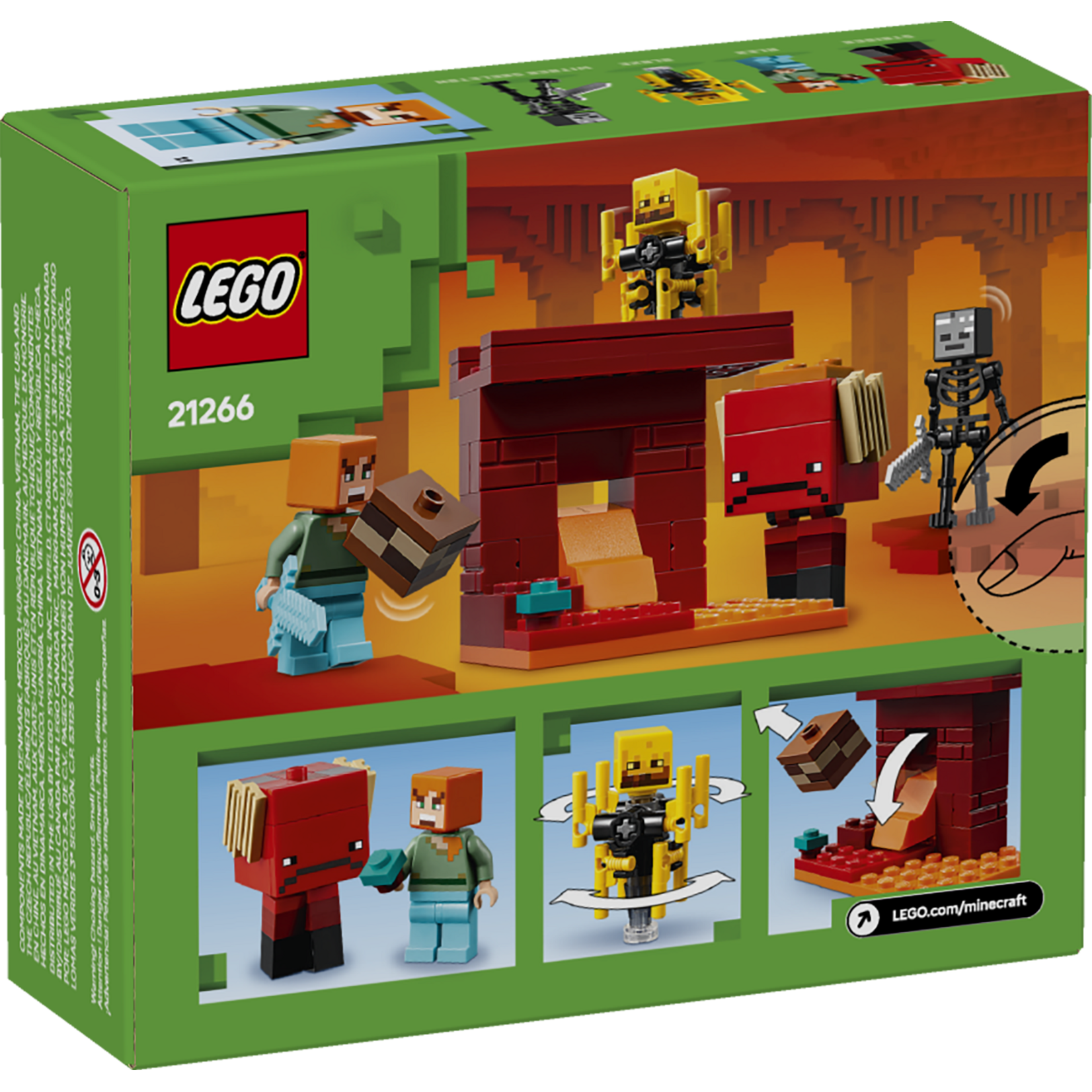 LEGO® Minecraft 21266 - The Nether Lava Battle