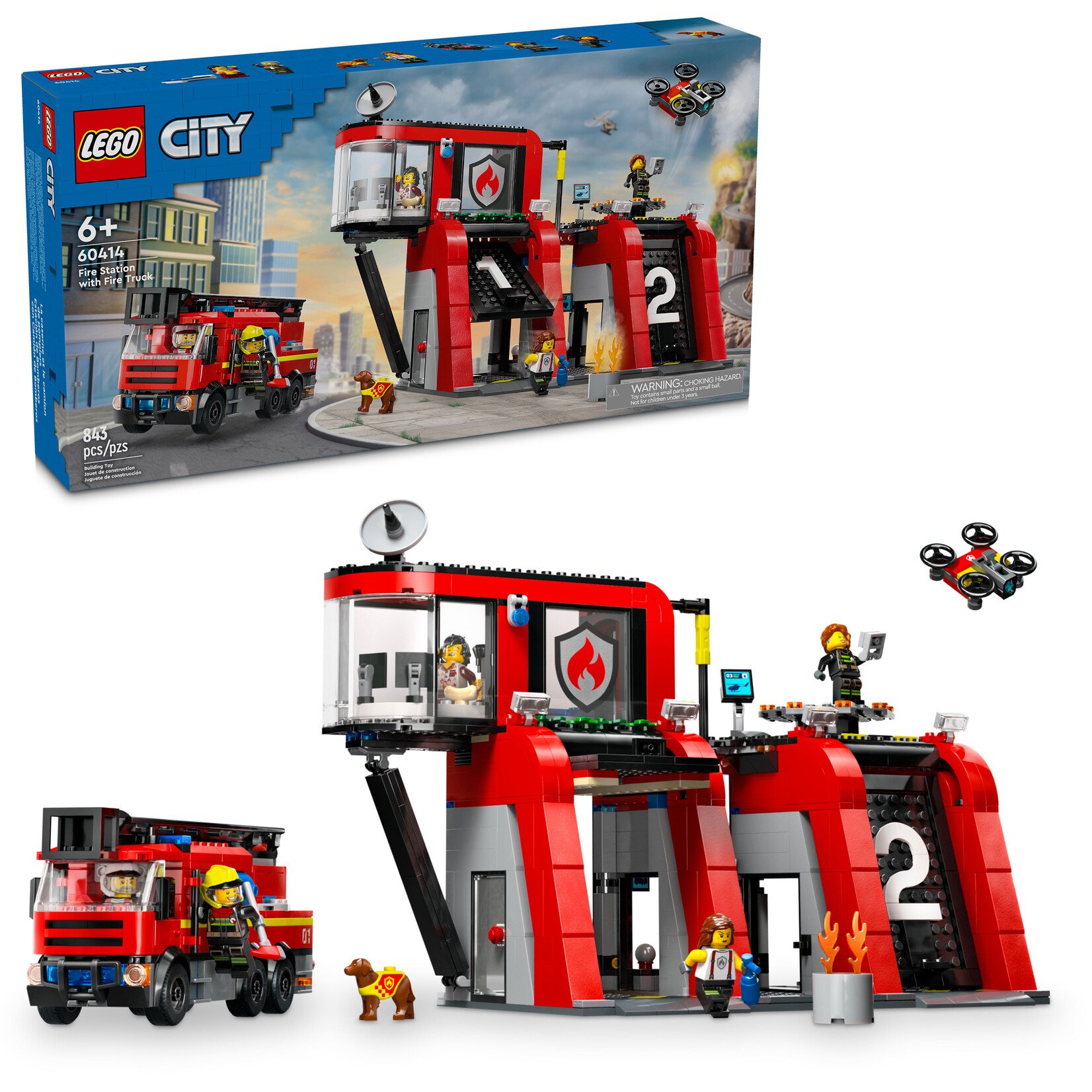 LEGO® City 60414 - Fire Station with Fire Truck