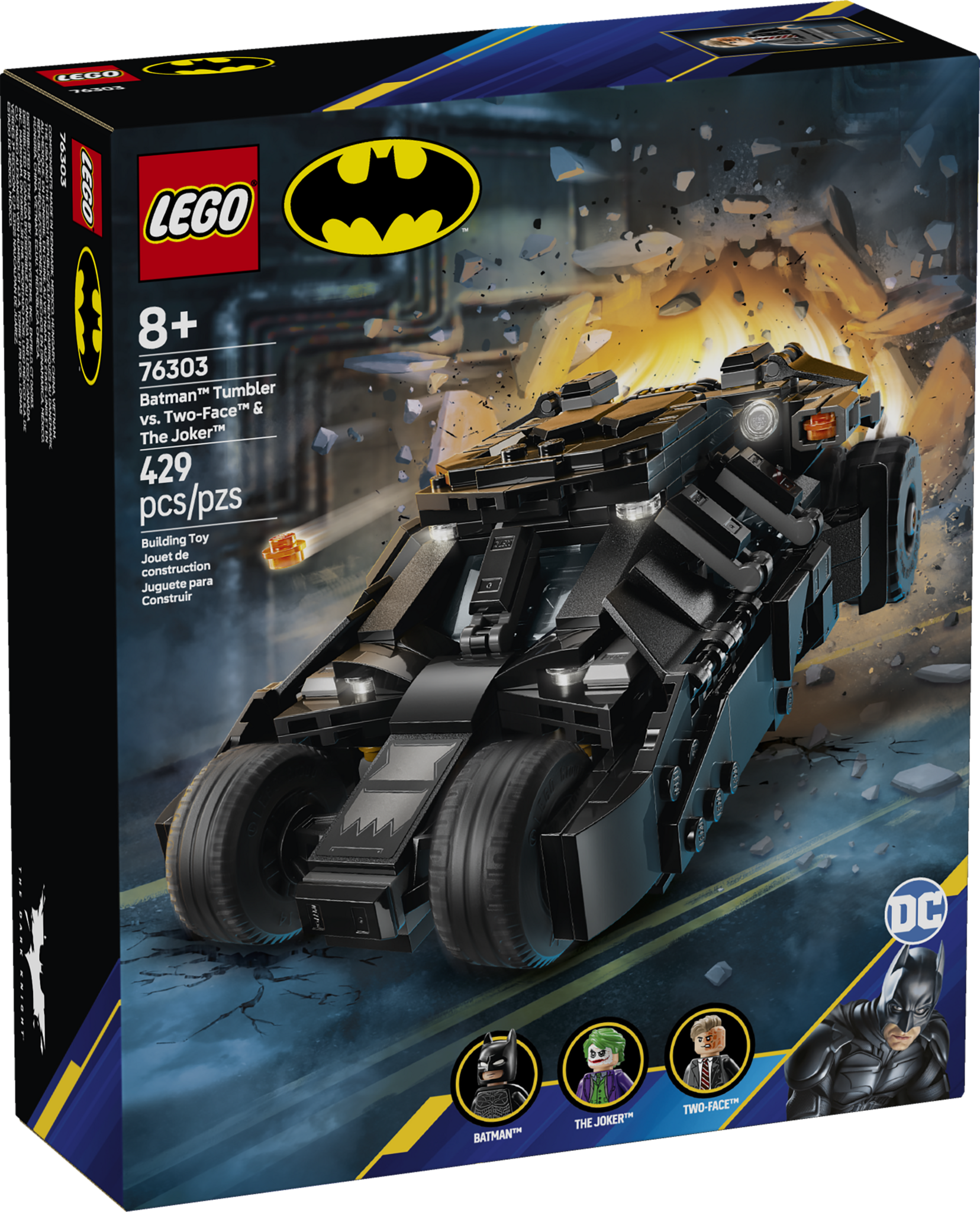 LEGO Batman 76303 - Batman Tumbler vs. Two-Face & The Joker - Hub