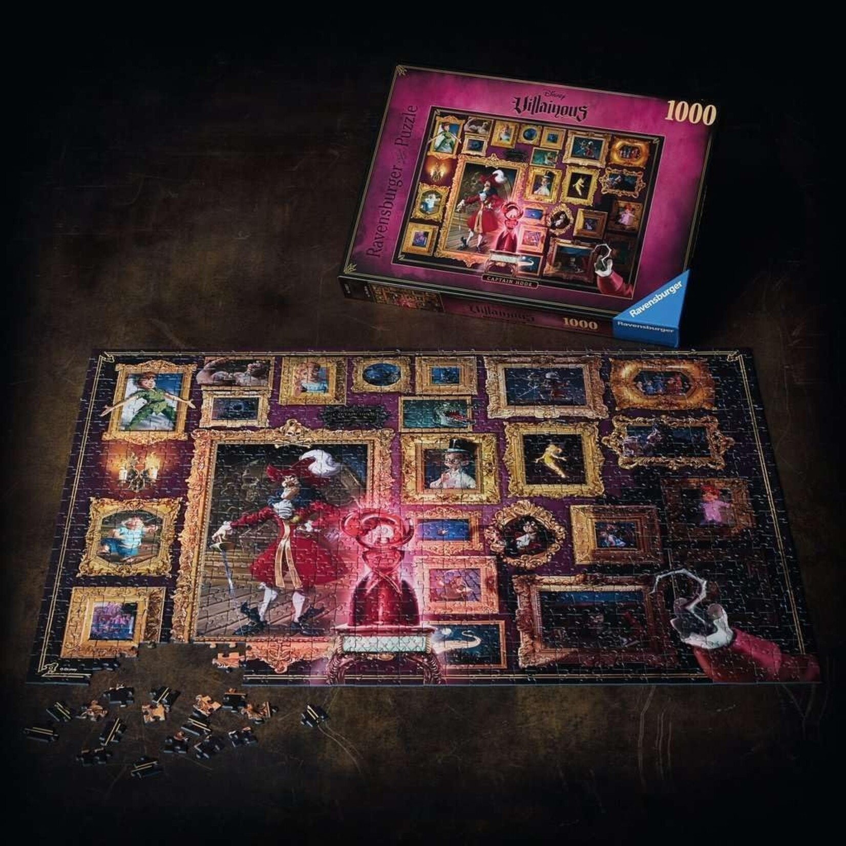 Ravensburger Disney Villainous: Captain Hook 1000 Piece Puzzle