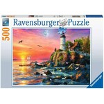 Ravensburger Lighthouse at Sunset - 500 Piece Puzzle
