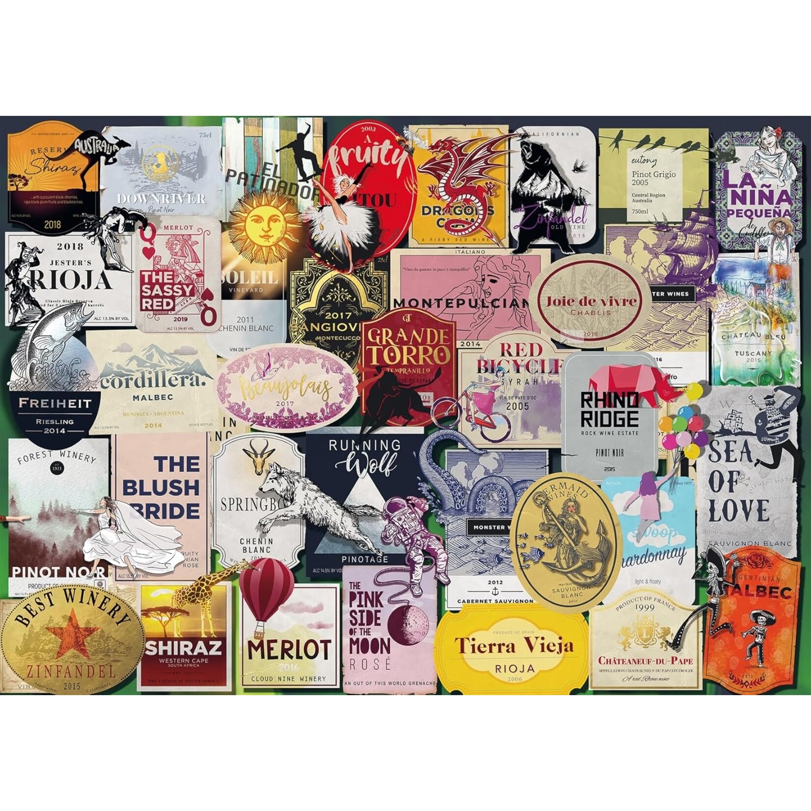 Ravensburger Wine Labels - 1000 Piece Puzzle