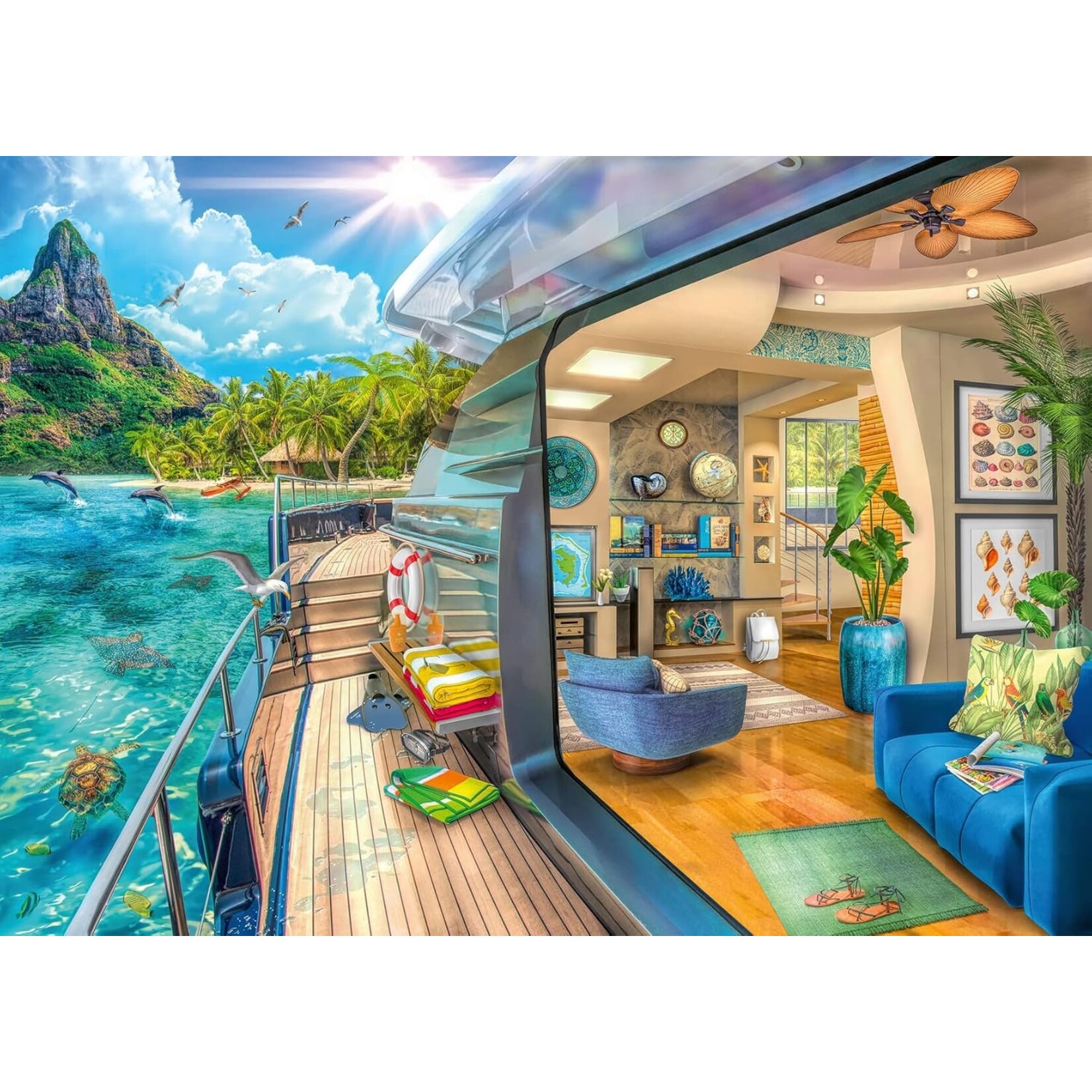 Ravensburger Tropical Island Charter - 1000 Piece Puzzle