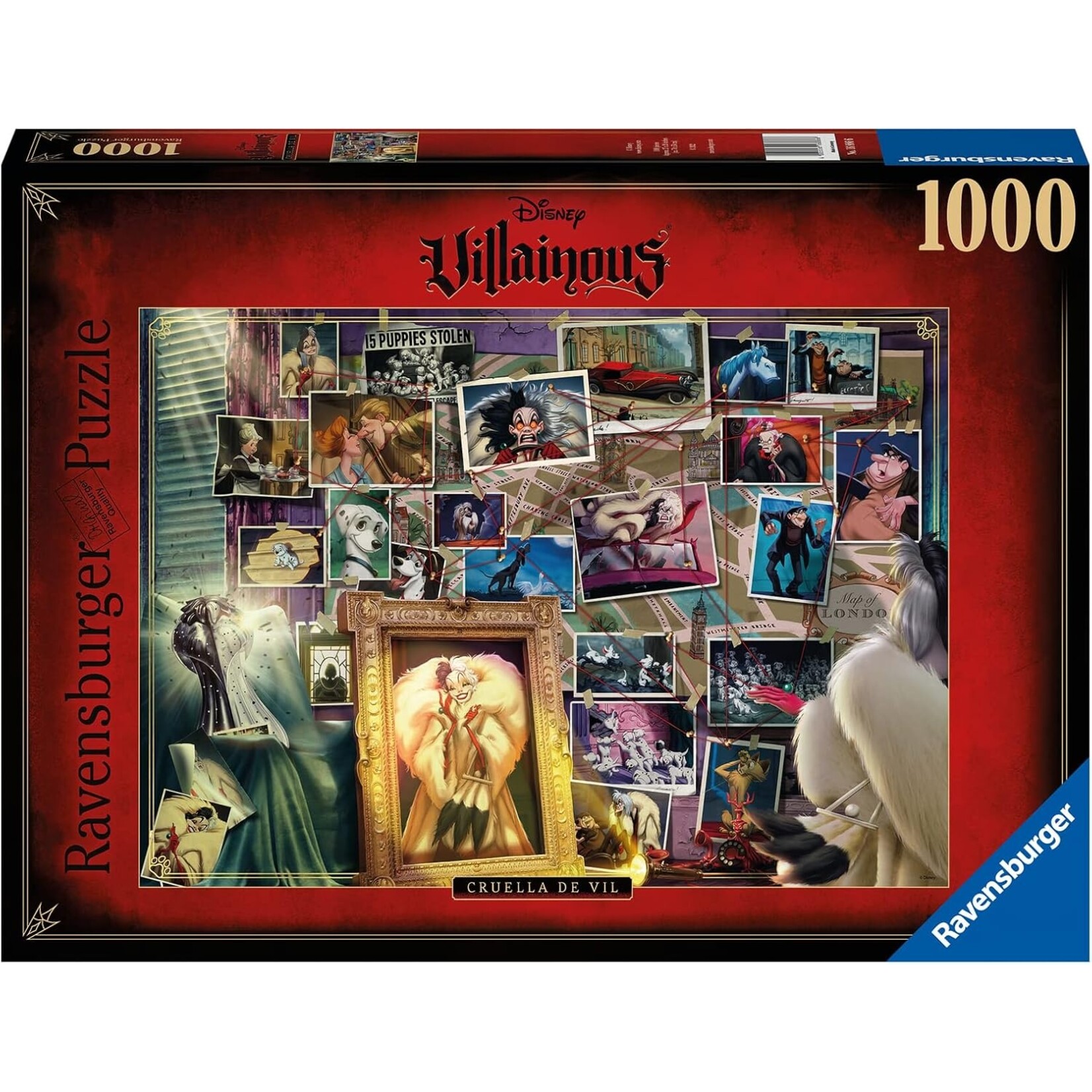Ravensburger Disney Villainous: Cruella de Vil - 1000 Piece Puzzle