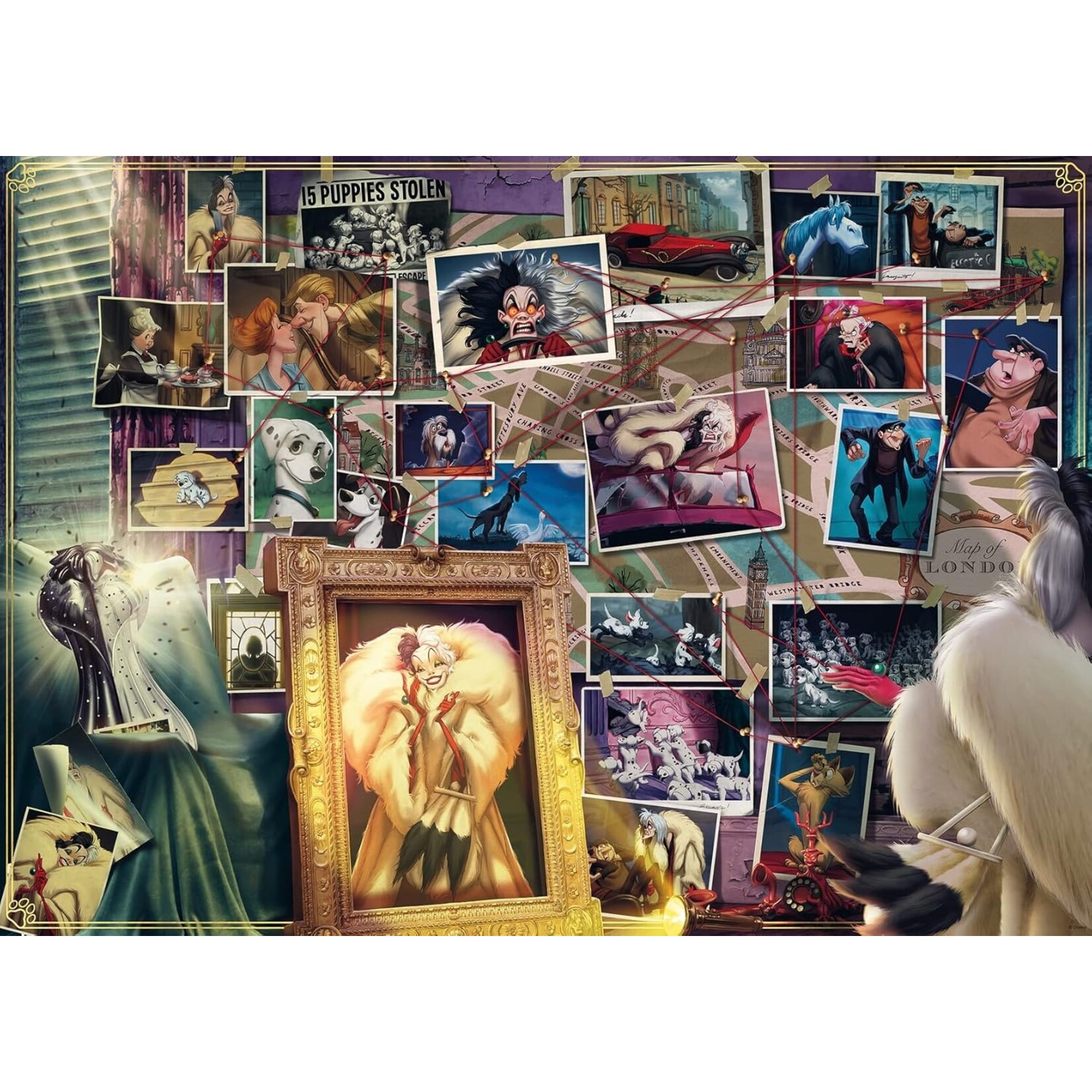 Ravensburger Disney Villainous: Cruella de Vil - 1000 Piece Puzzle