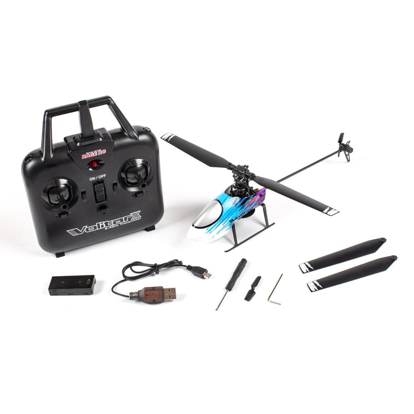 Rage RC RGR 6002 Volitar X RTF Micro Heli Blue