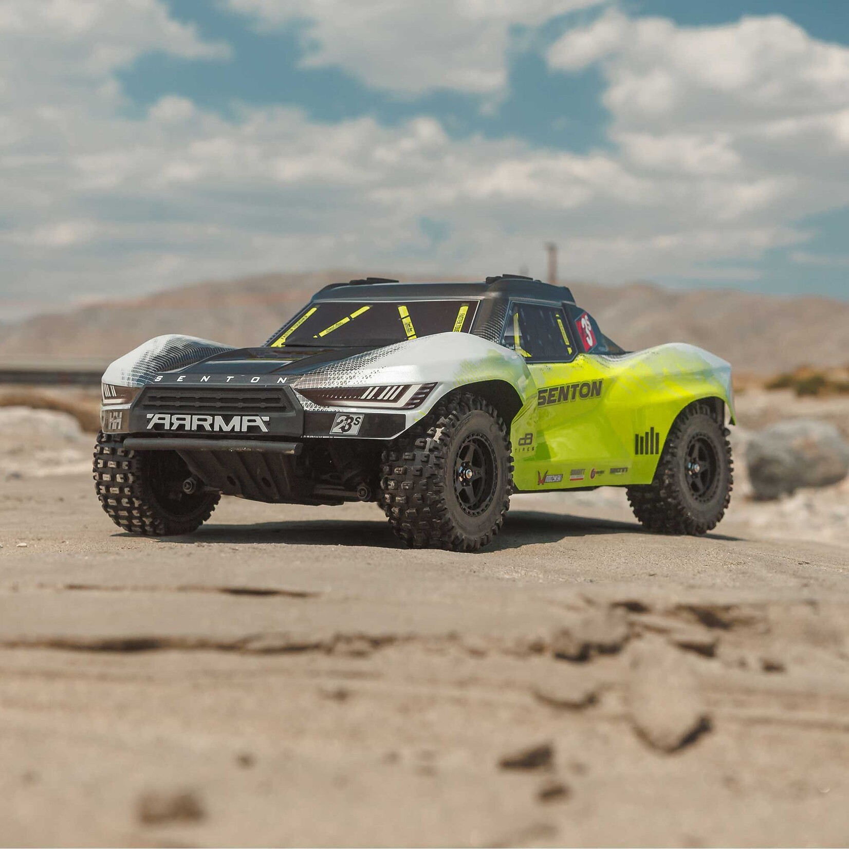 Arrma ARA4303V4T1 1:10 Senton 4x4 223S BLX Brushless Short Course RTR w/DSC Yellow