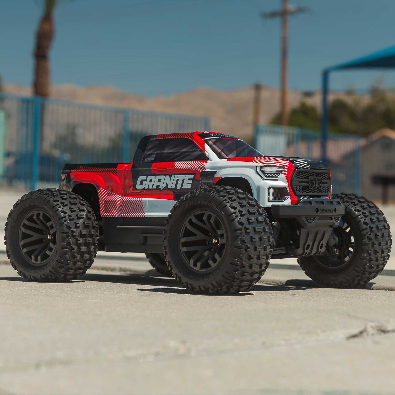 Arrma ARA4302V4T2 1:10 Granite 4x4 223S BLX Brushless Monster Truck RTR w/DSC Red