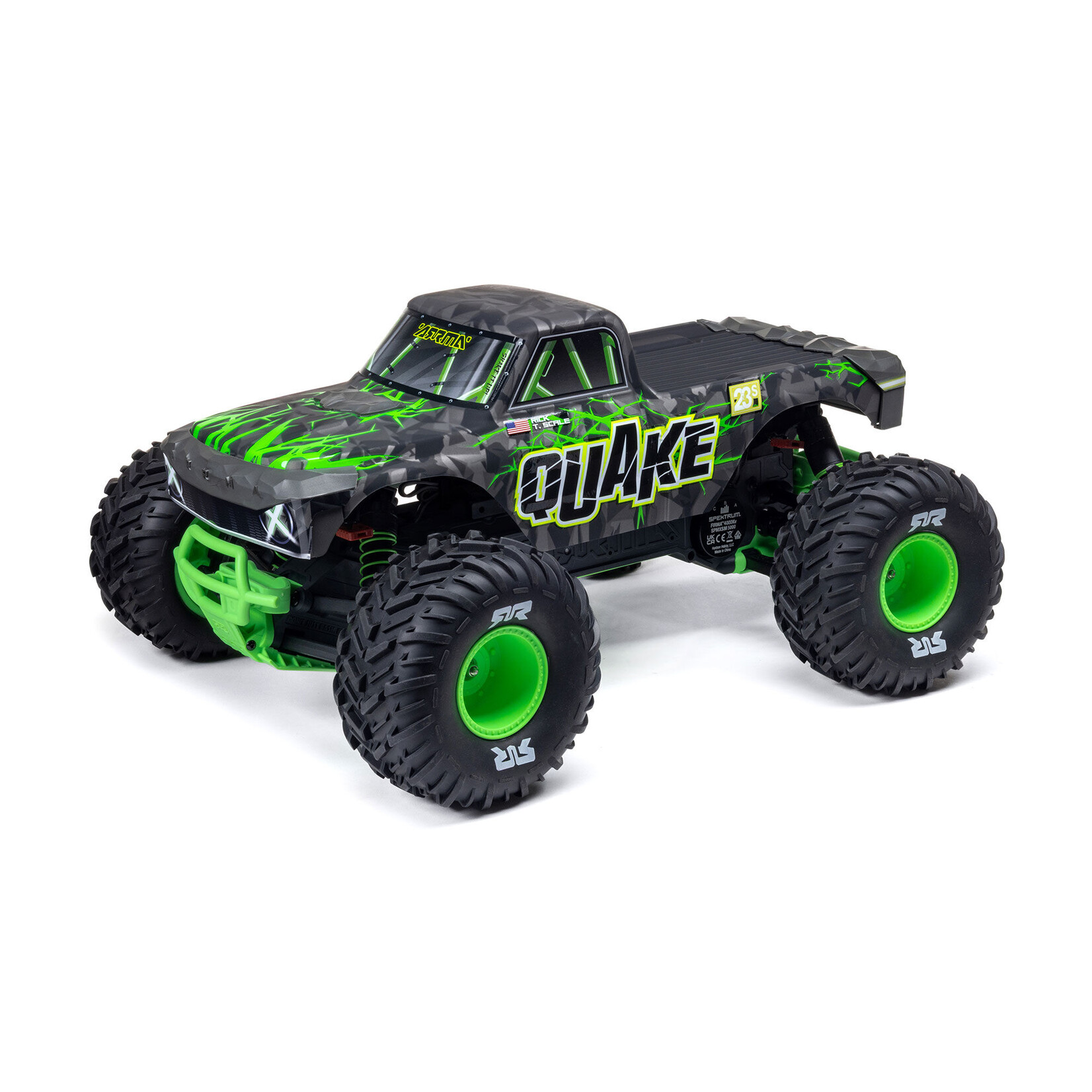Arrma ARA3537T2 1:10 QUAKE 223S DSC 2WD RTR Brushless Monster Truck Green