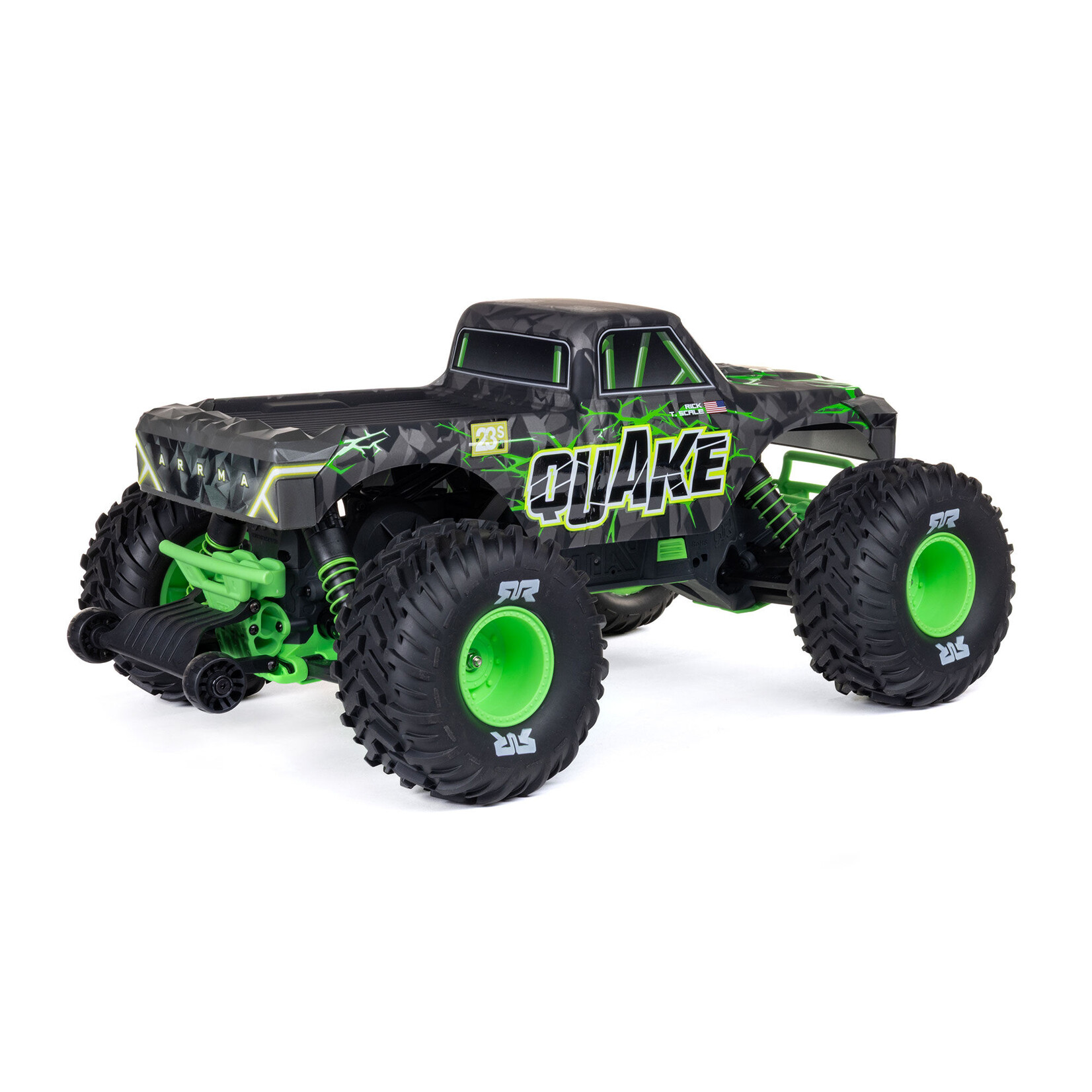 Arrma ARA3537T2 1:10 QUAKE 223S DSC 2WD RTR Brushless Monster Truck Green