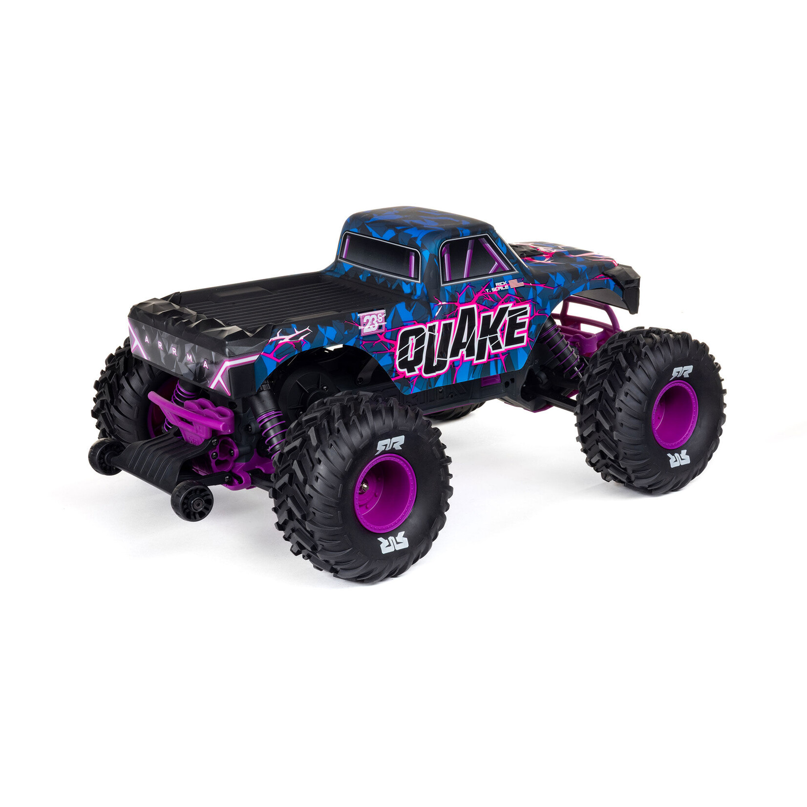 Arrma ARA3537T3 1:10 QUAKE 223S DSC 2WD RTR Brushless Monster Truck Purple