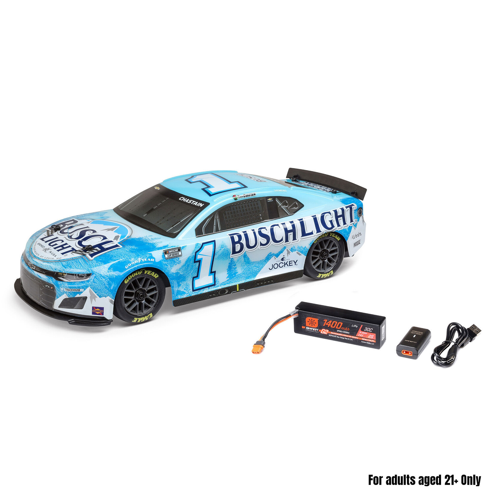 Losi LOS1122501 1:12 Nascar Ross Chastain #1 Busch Light 2025 Chevrolet ZL1