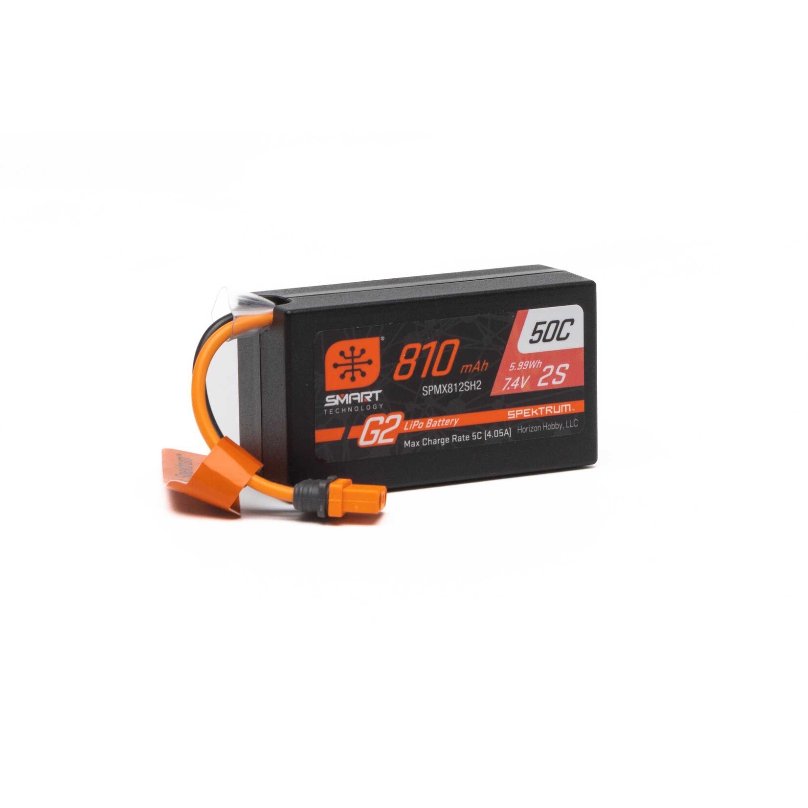Spektrum SPMX812SH2 810mAh 2S 7.4V Smart G2 LiPo 50C IC2