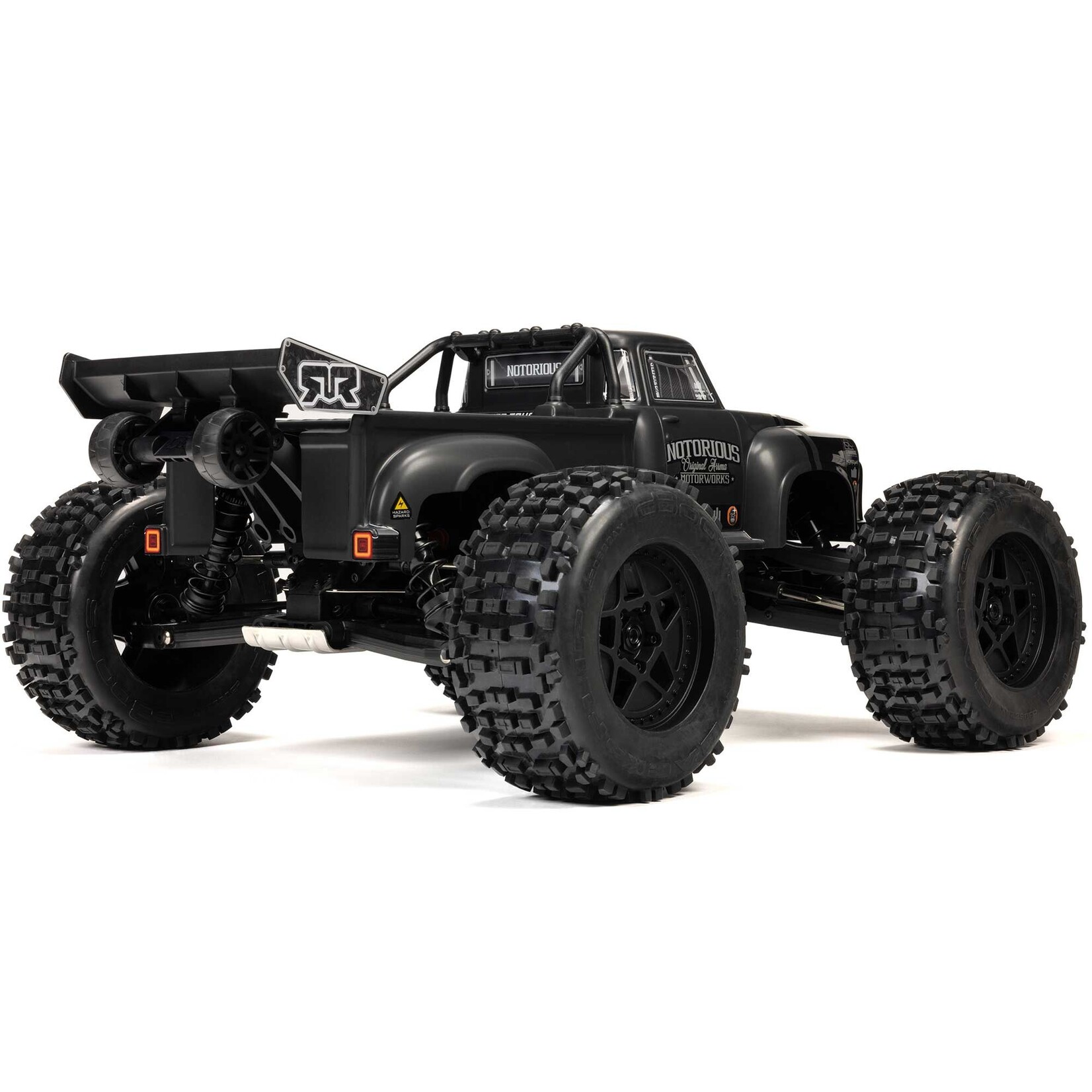 Arrma ARA8611V6T1 1:8 NOTORIOUS 6S 4X4 RTR Brushless Stunt Truck Black