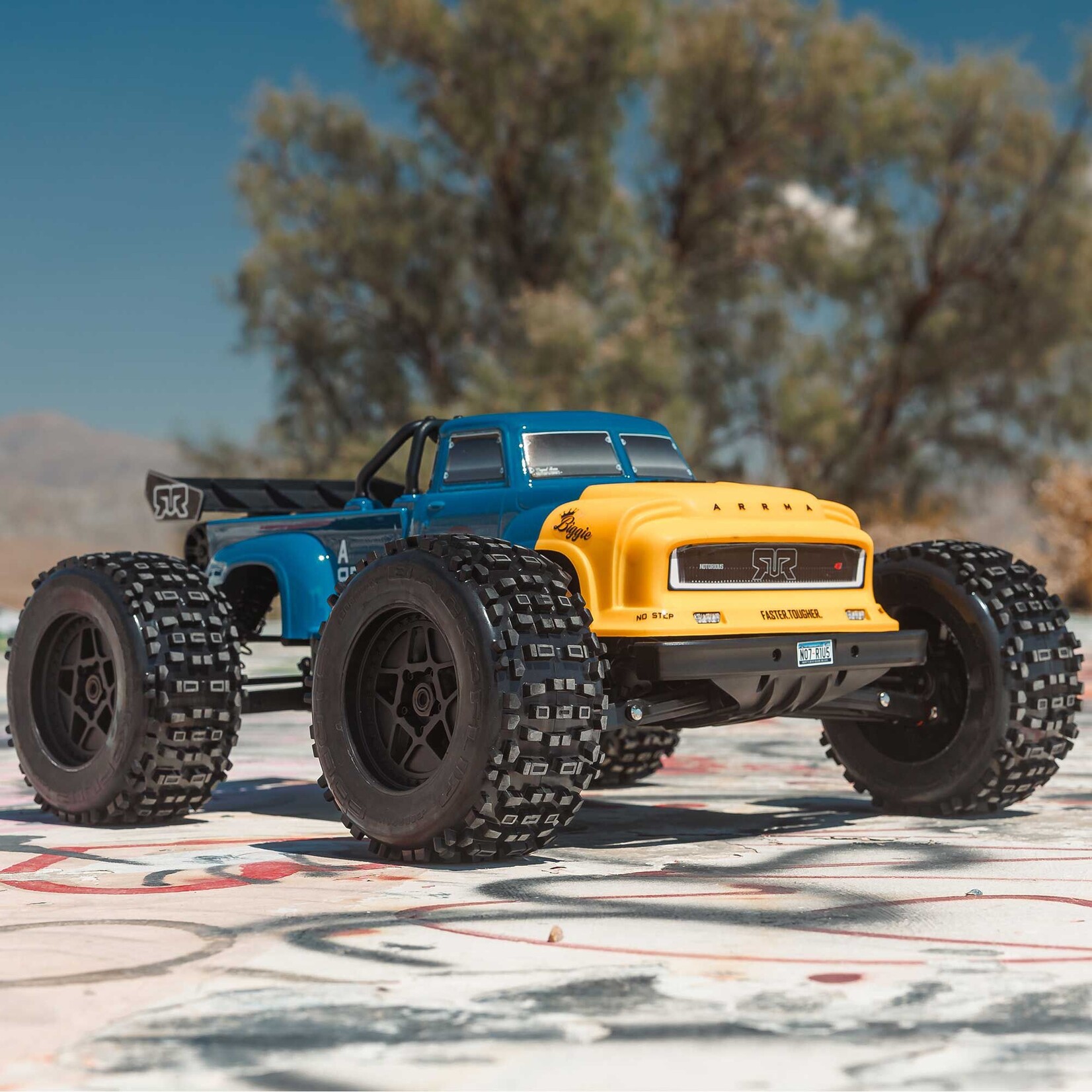 Arrma ARA8611V6T2 1:8 NOTORIOUS 6S 4X4 RTR Brushless Stunt Truck Blue