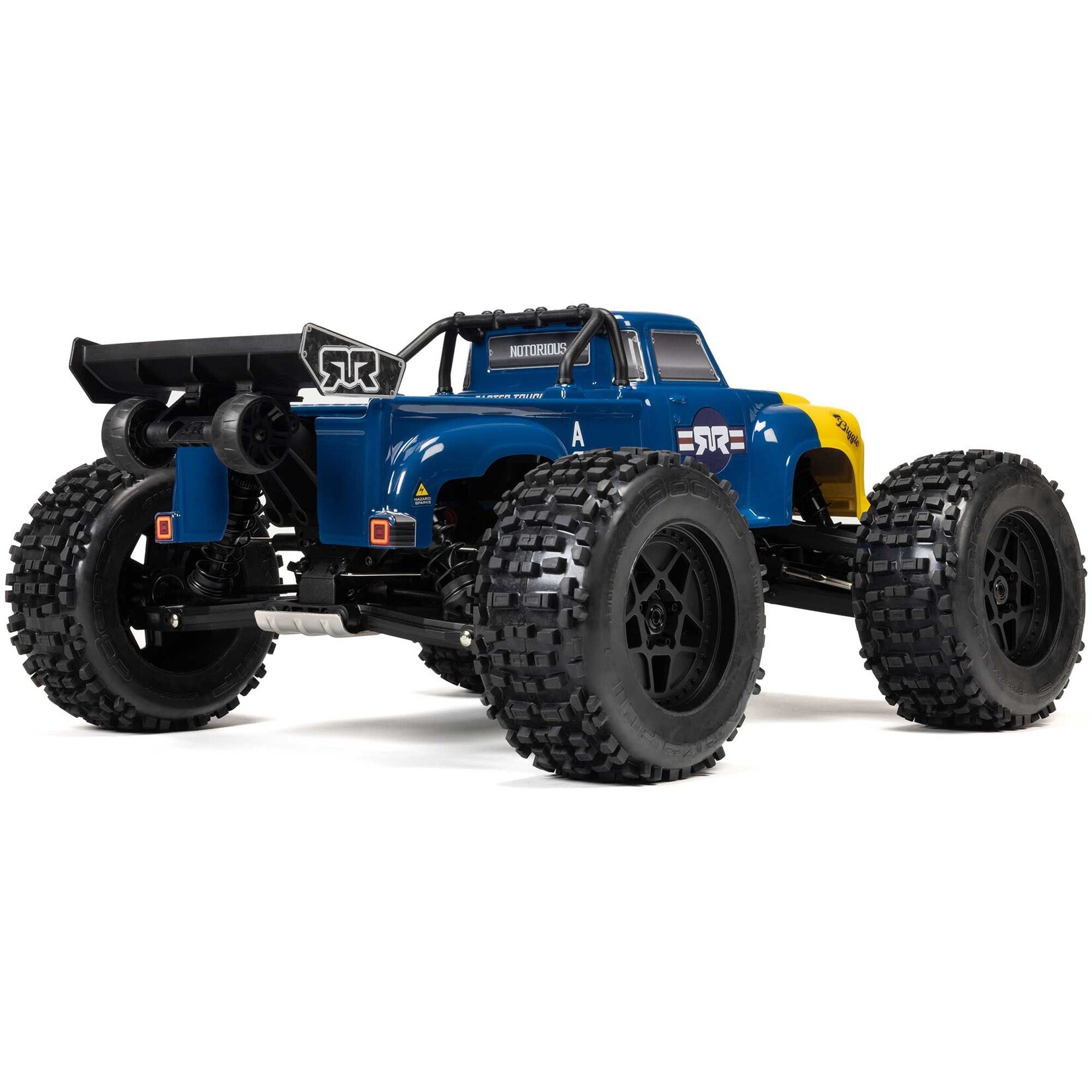 Arrma ARA8611V6T2 1:8 NOTORIOUS 6S 4X4 RTR Brushless Stunt Truck Blue