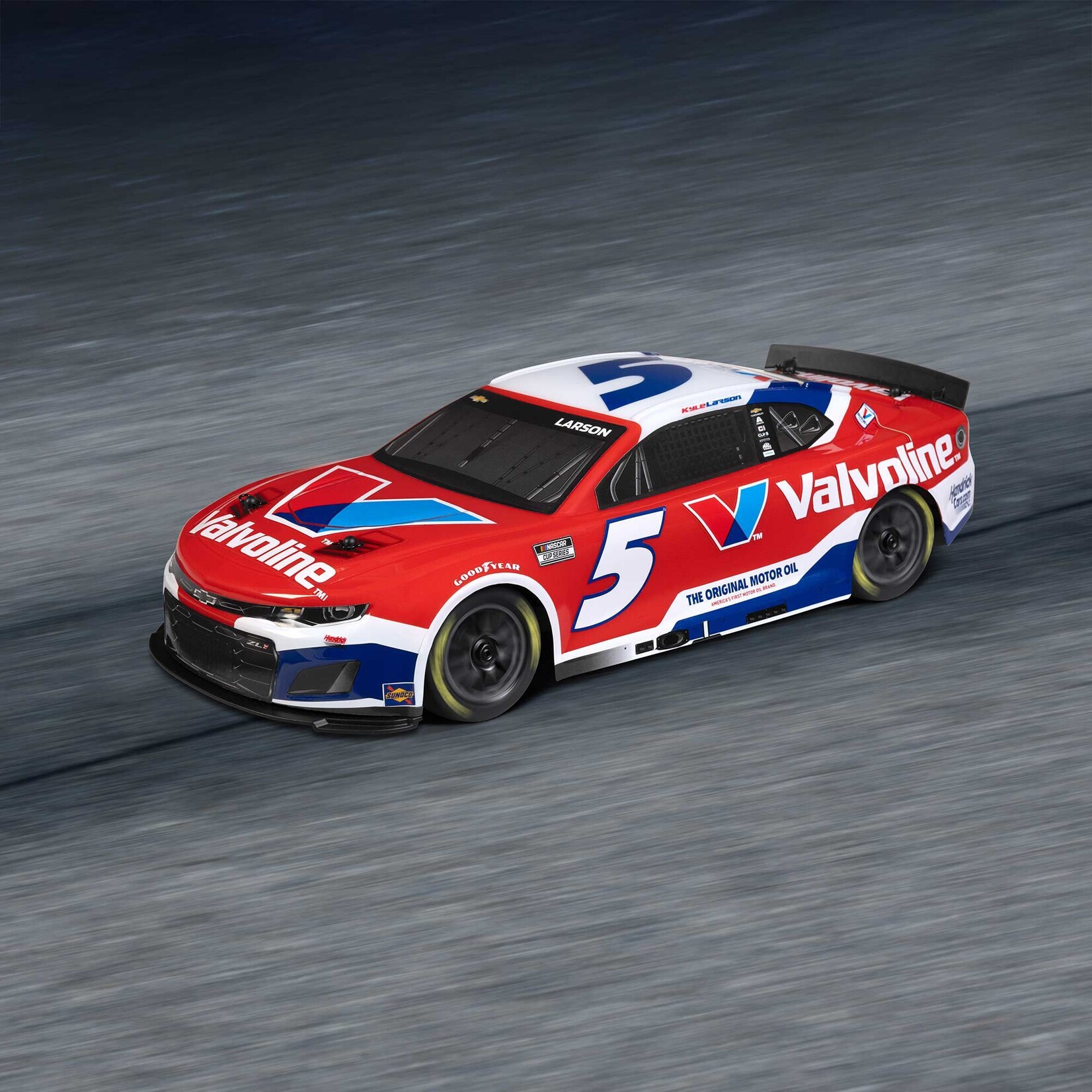 Losi LOS1122505 1:12 Nascar Kyle Larson No. 5 Valvoline 2025 Chevrolet Camaro ZL1 2S AWD RTR