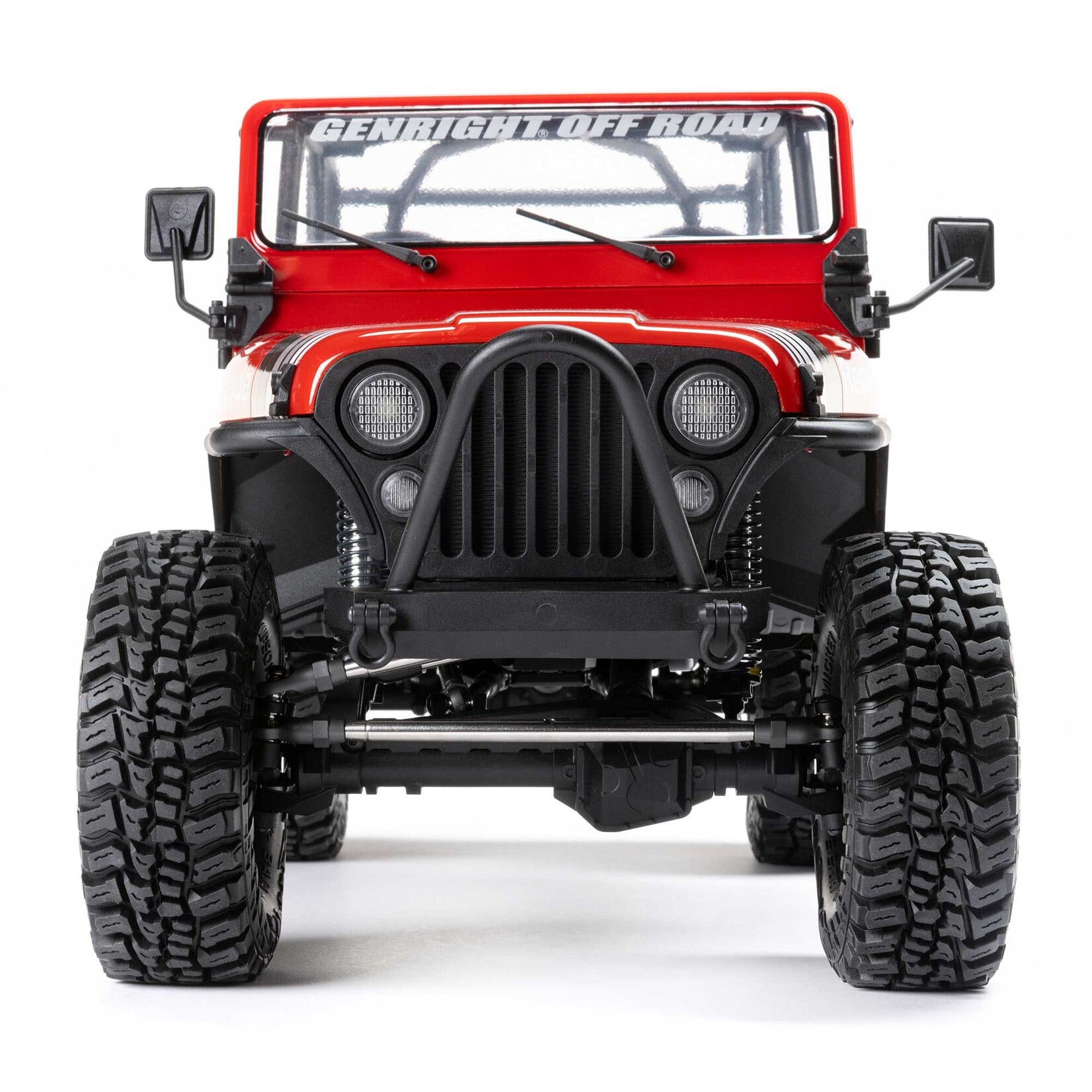 Axial AXI03008V2T1 1:10 SCX10 III Jeep CJ-7 4X4 RTR Brushed Rock Crawler Red